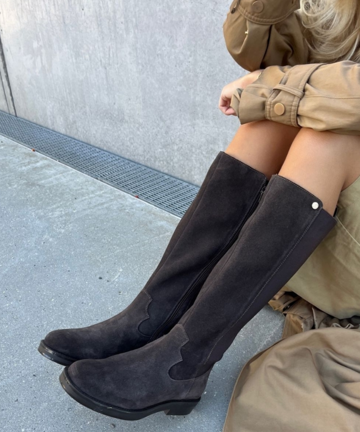 Copenhagen shoes - Lang brun dame støvle