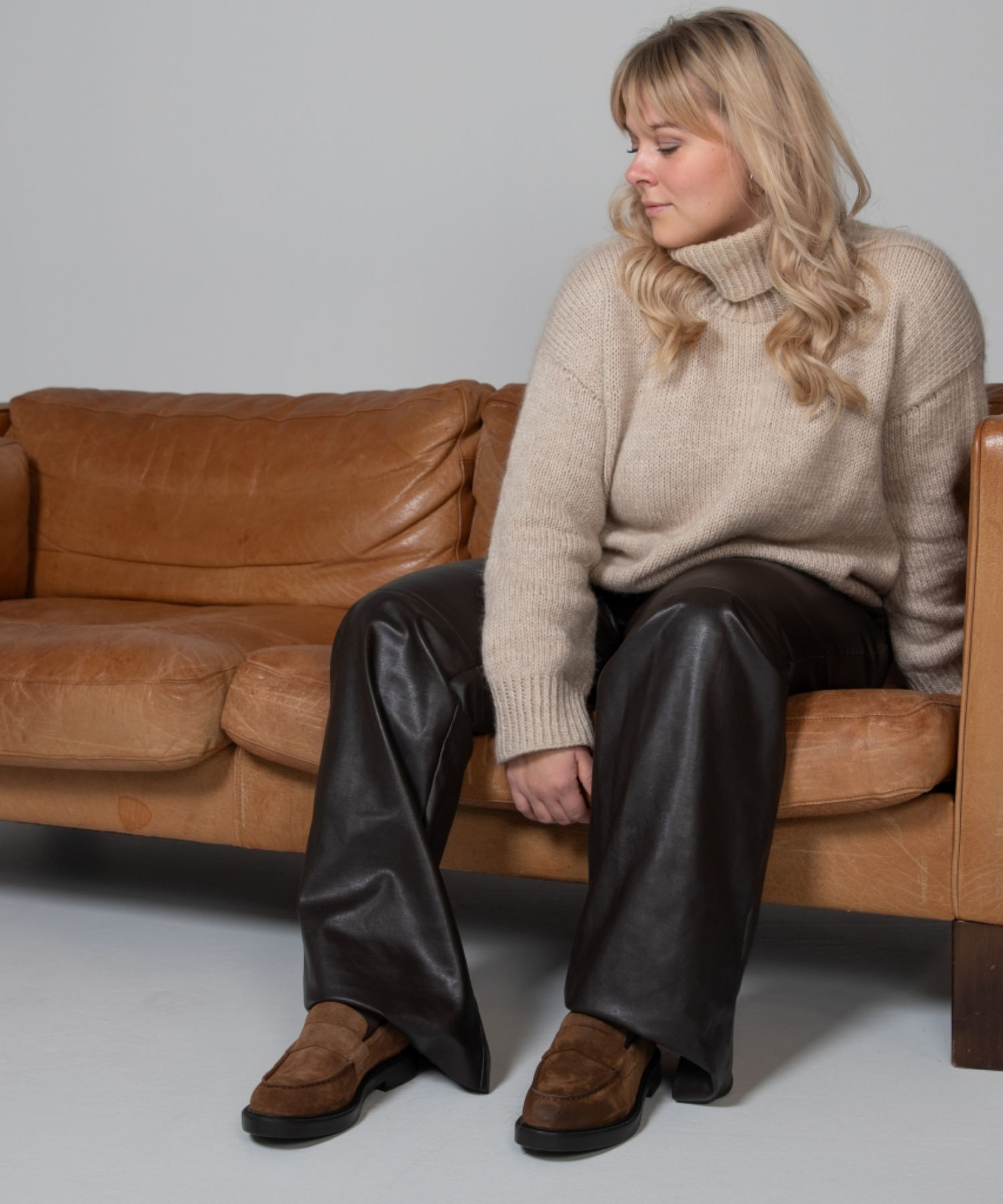 Copenhagen shoes - Dame loafers Cognac