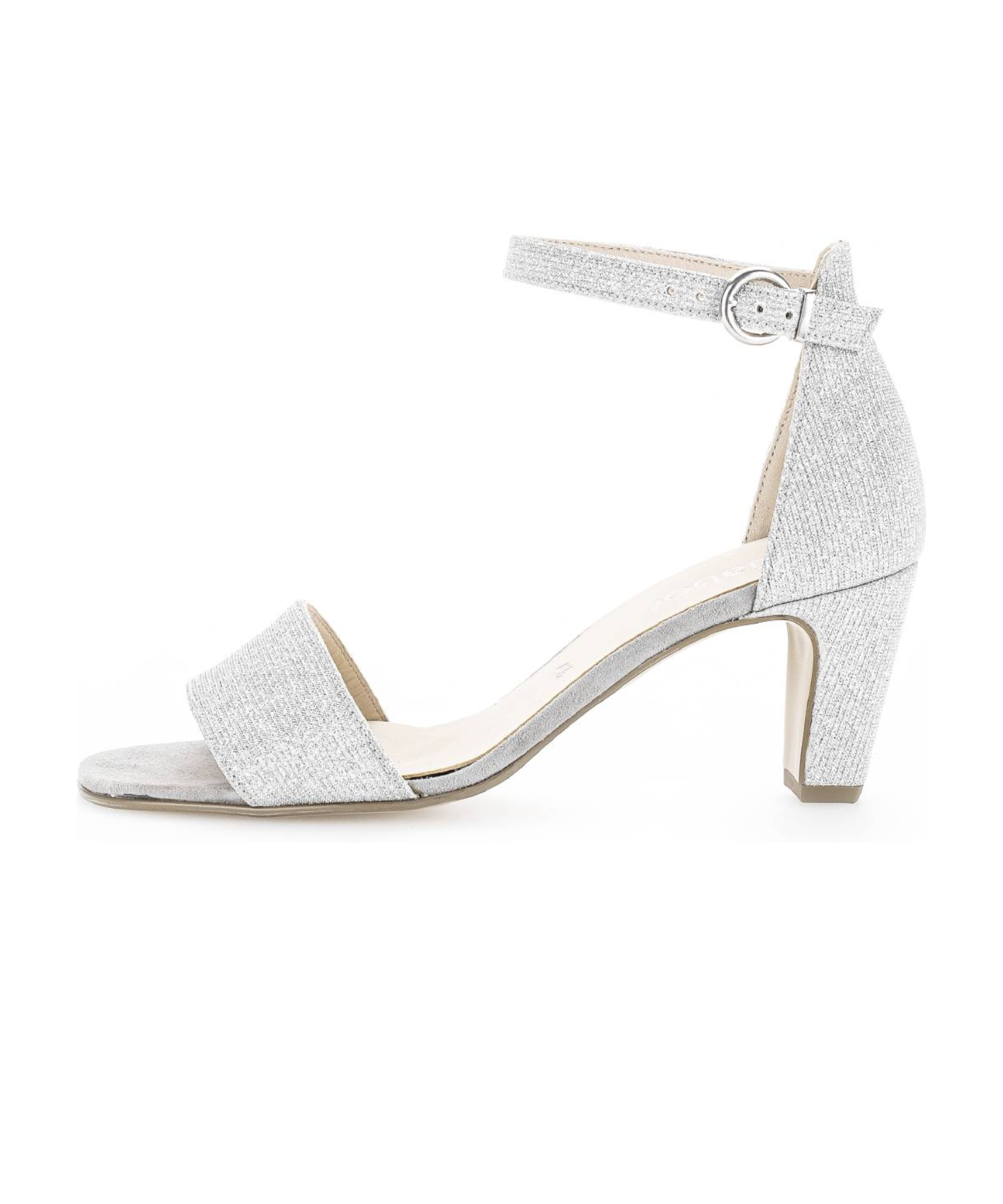 Gabor - Sølv glimmer pumps