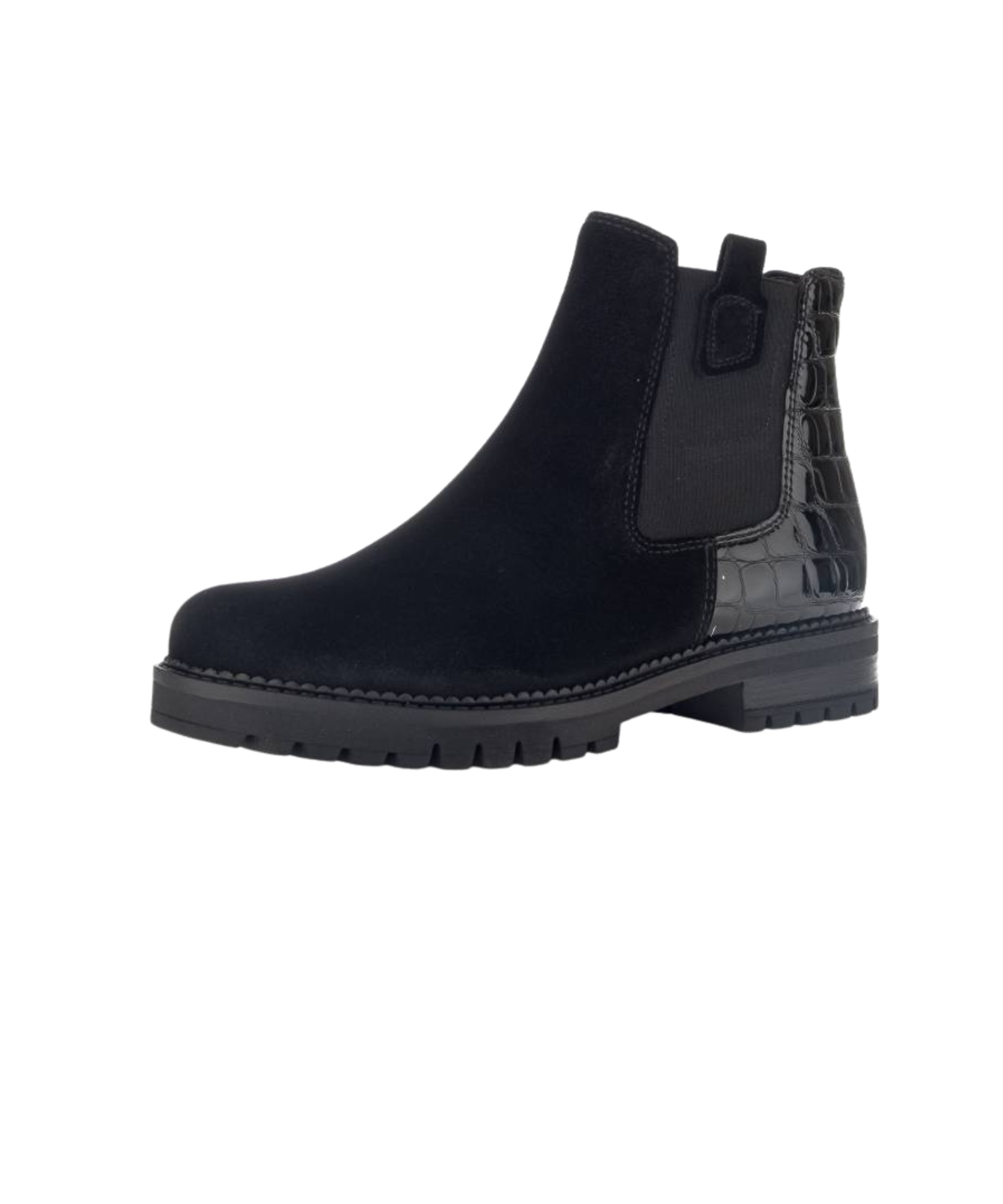 Gabor - Kort sort damestøvle