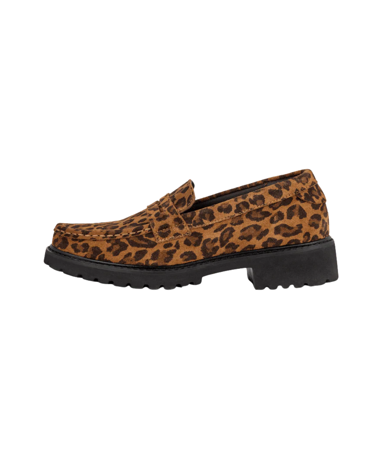 Green comfort - Dame loafers i leopard