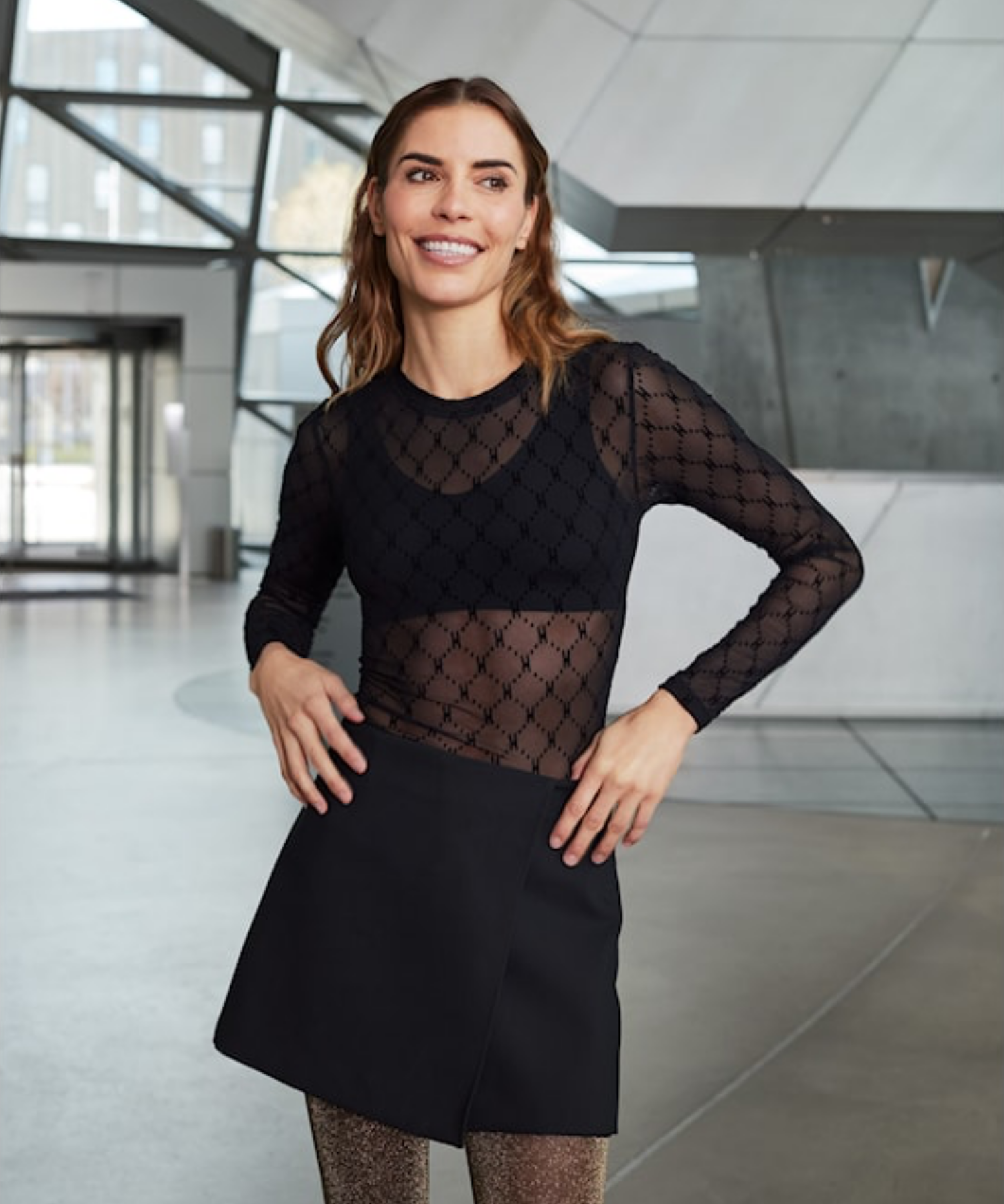 Hype the detail - Dame mesh bluse