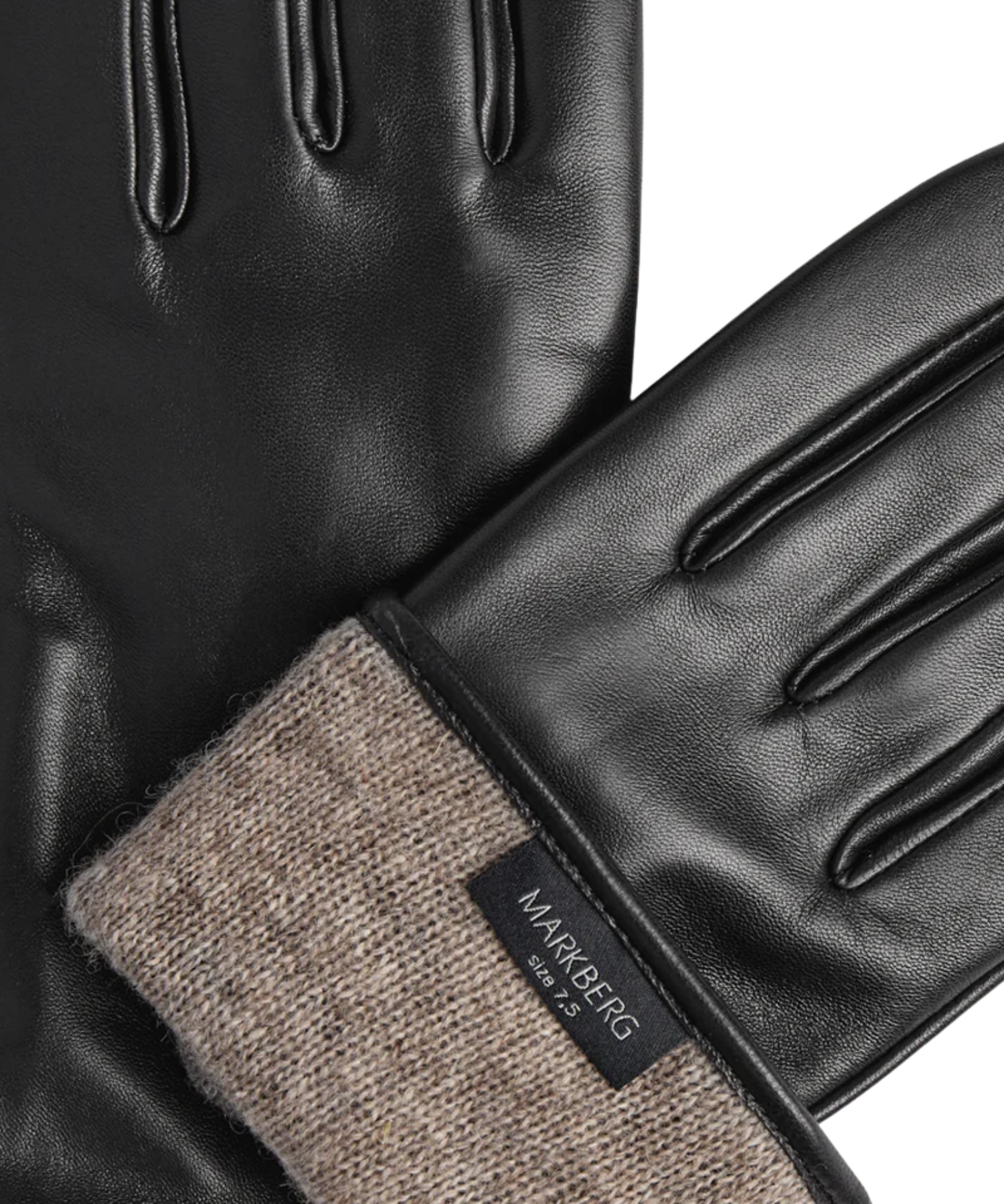 Markberg - Sort læder handske