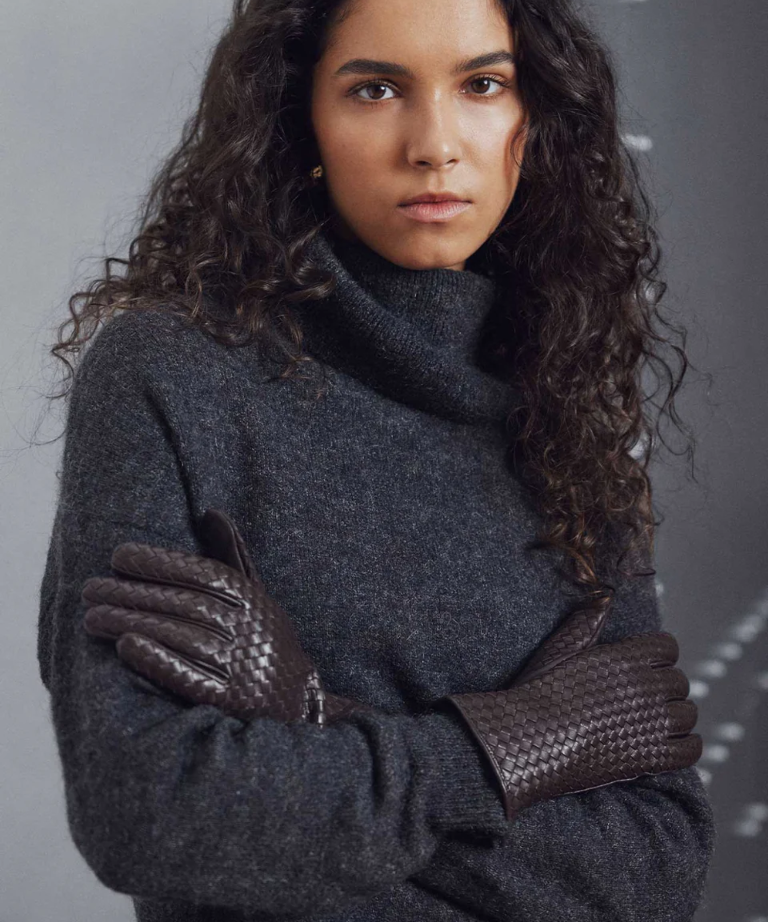 Markberg - Dame handske flet skind