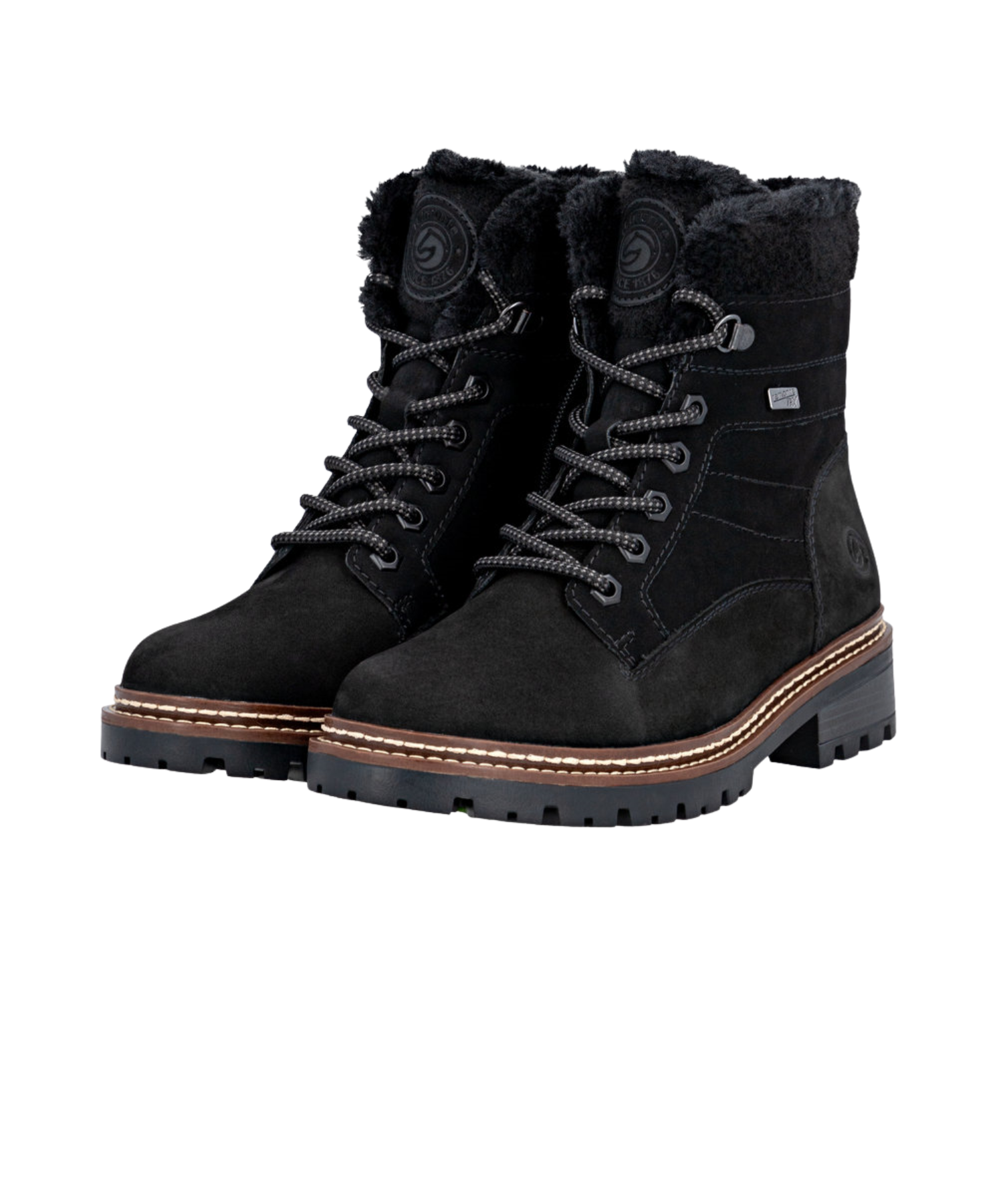 Remonte - Sort vinterstøvle med texmenbran
