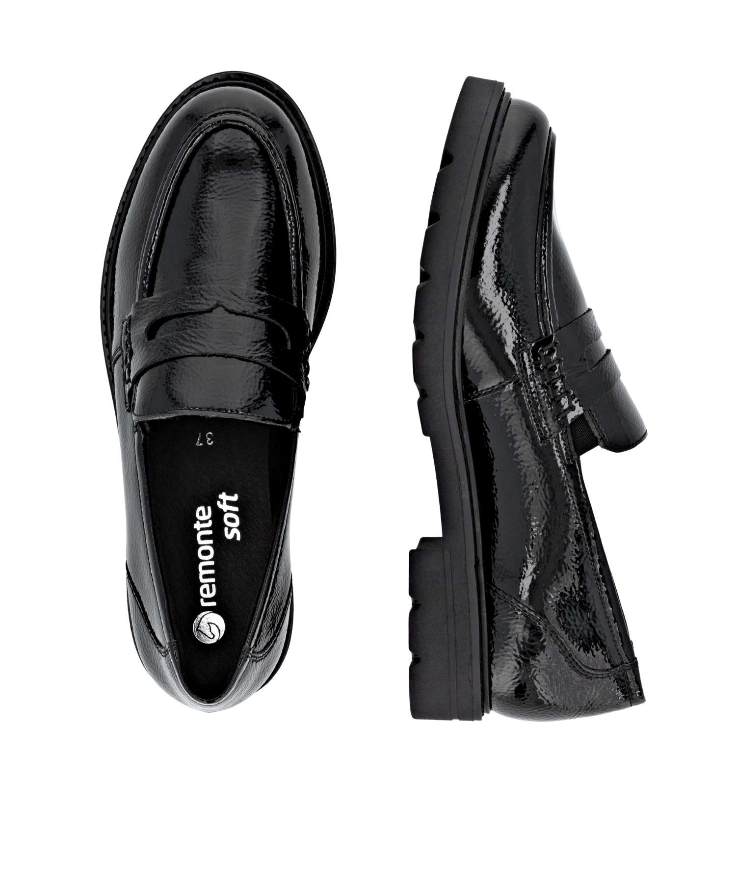 Remonte - Sort dame loafers