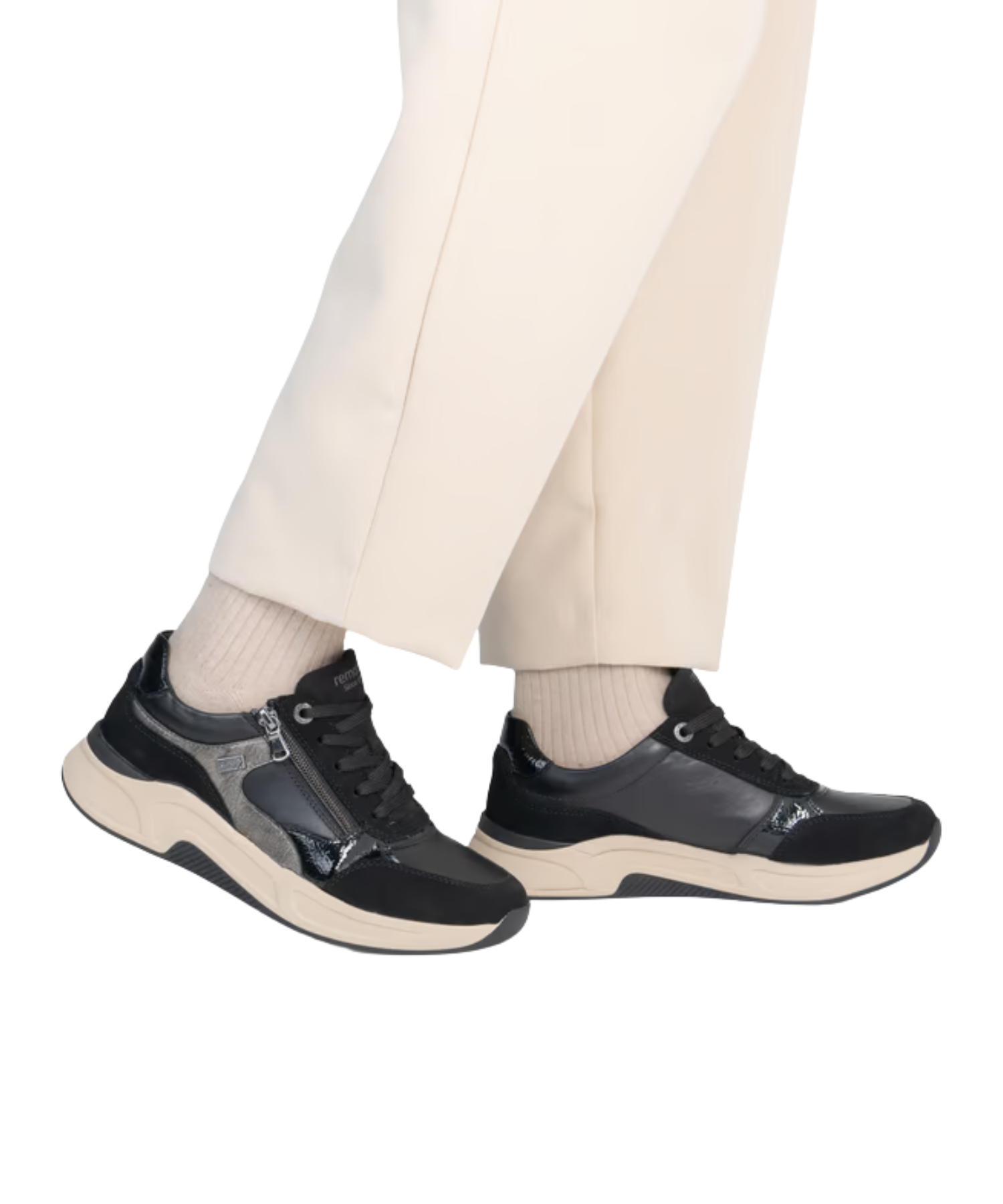 Remonte - Dame sneakers med ekstra bredde