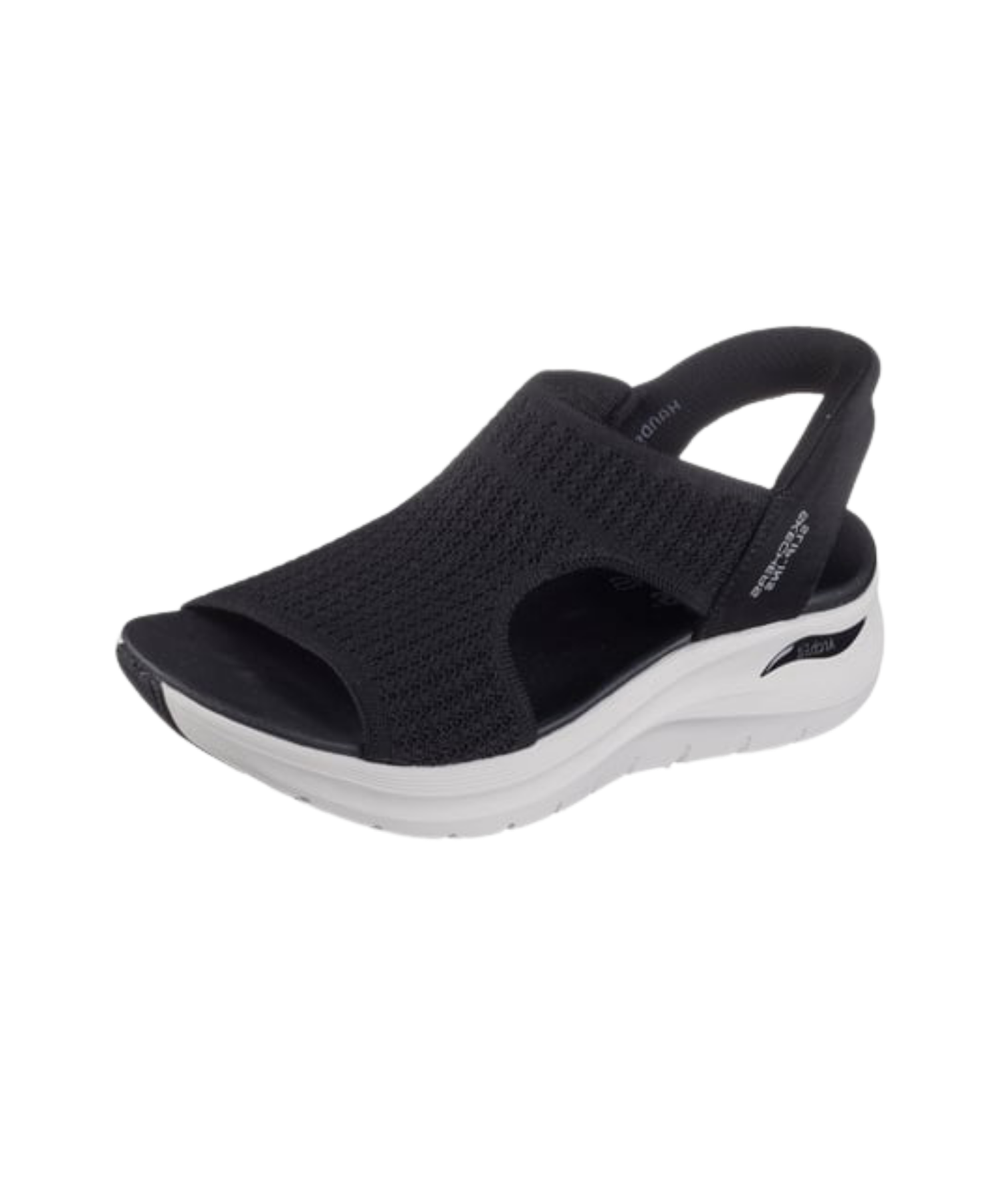 Skechers - Dame slip-in sandal i sort