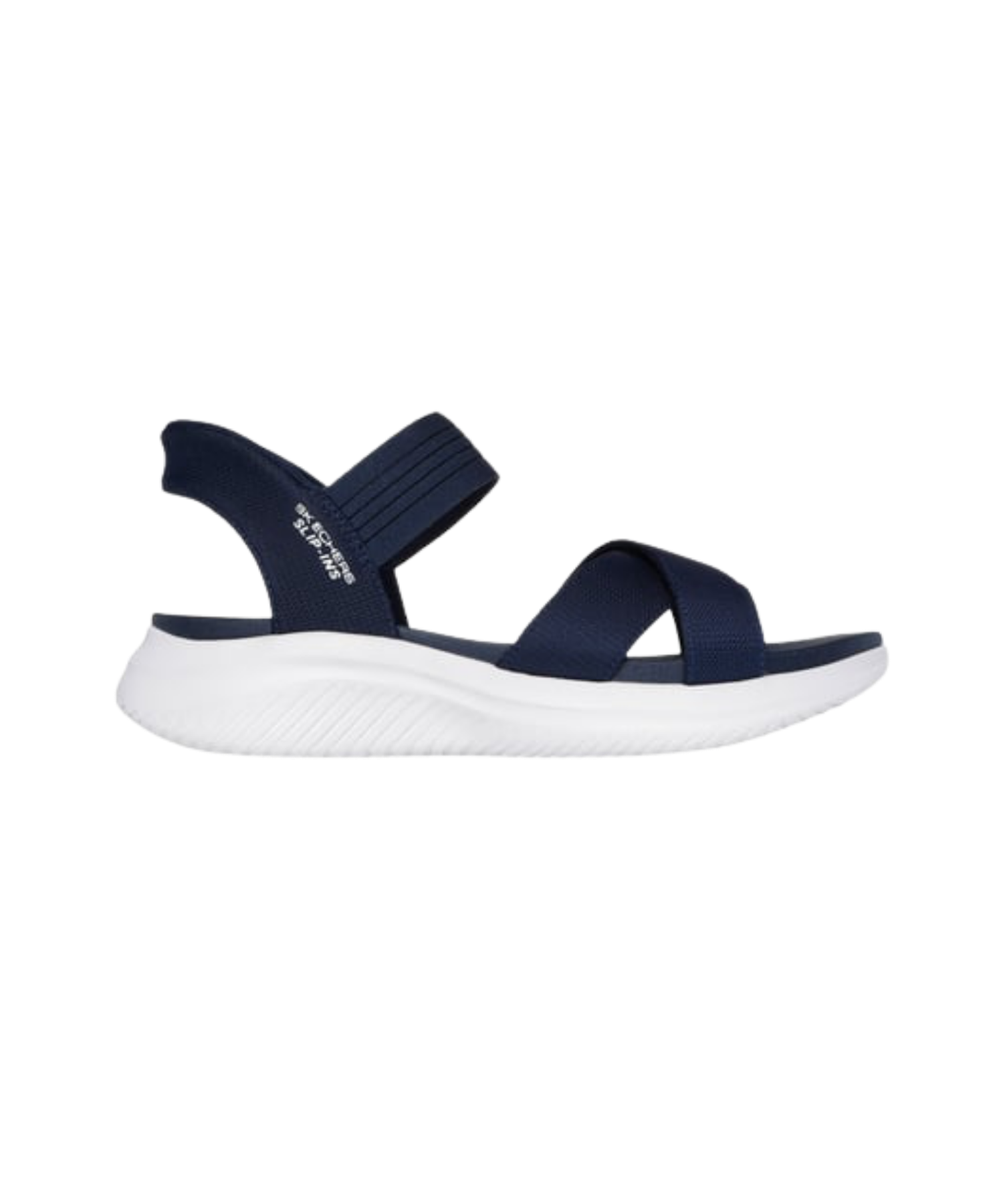 Skechers - Dame slip-in sandal i blå