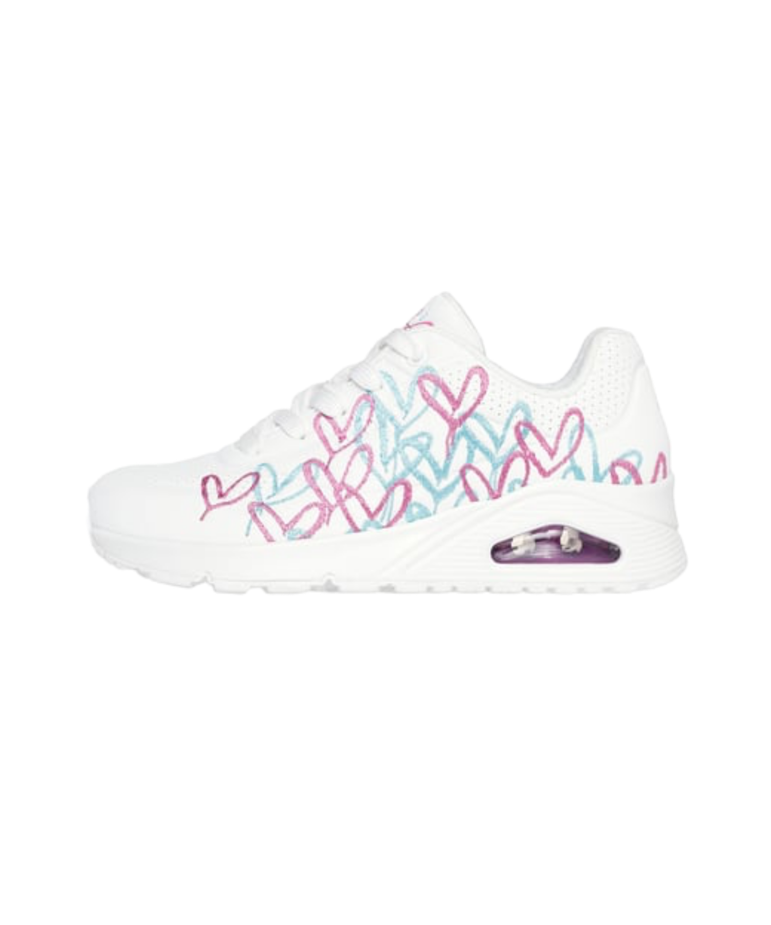 Skechers - Dame sneakers med hjerter