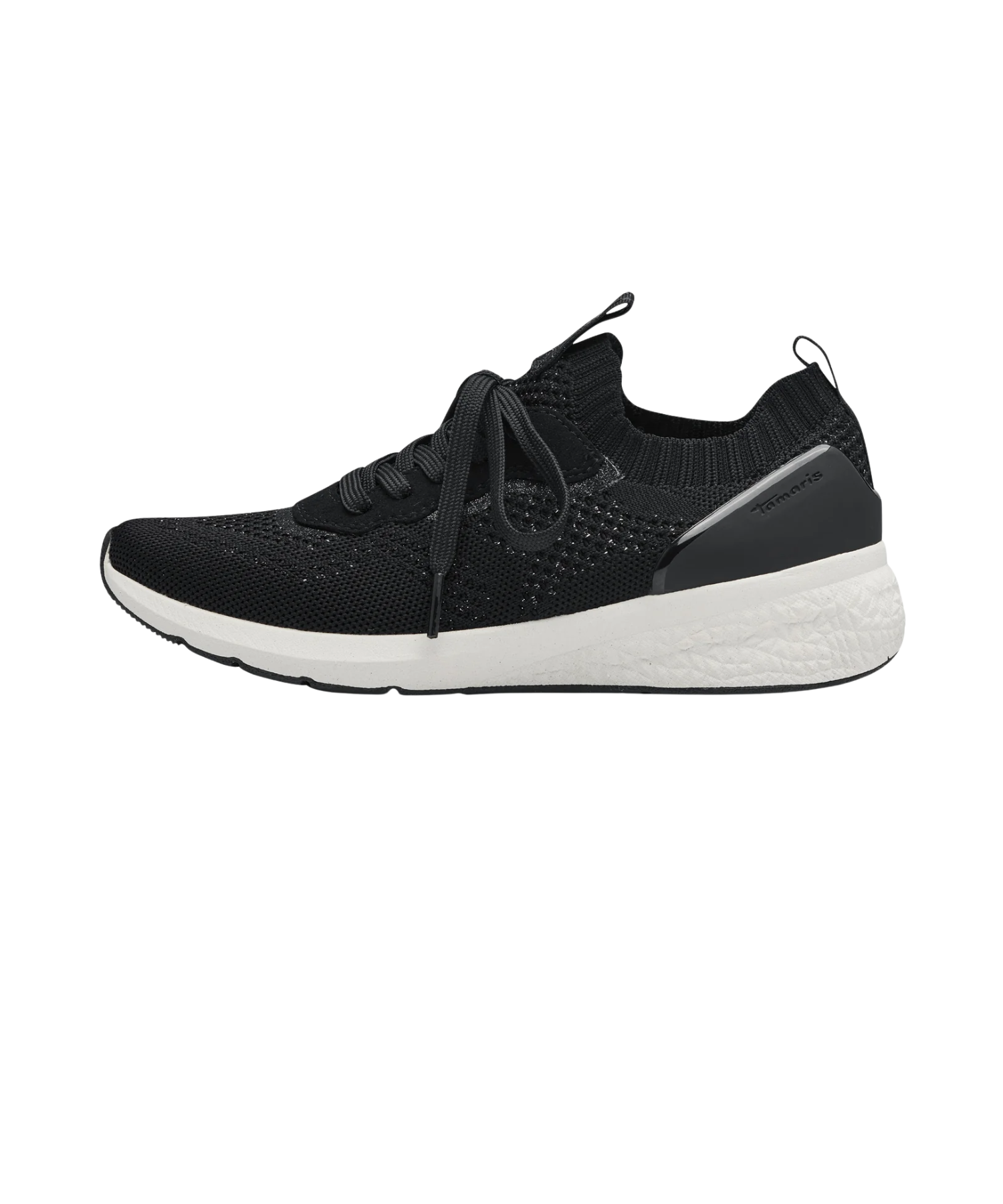 Tamaris - Sort tekstil damesneakers