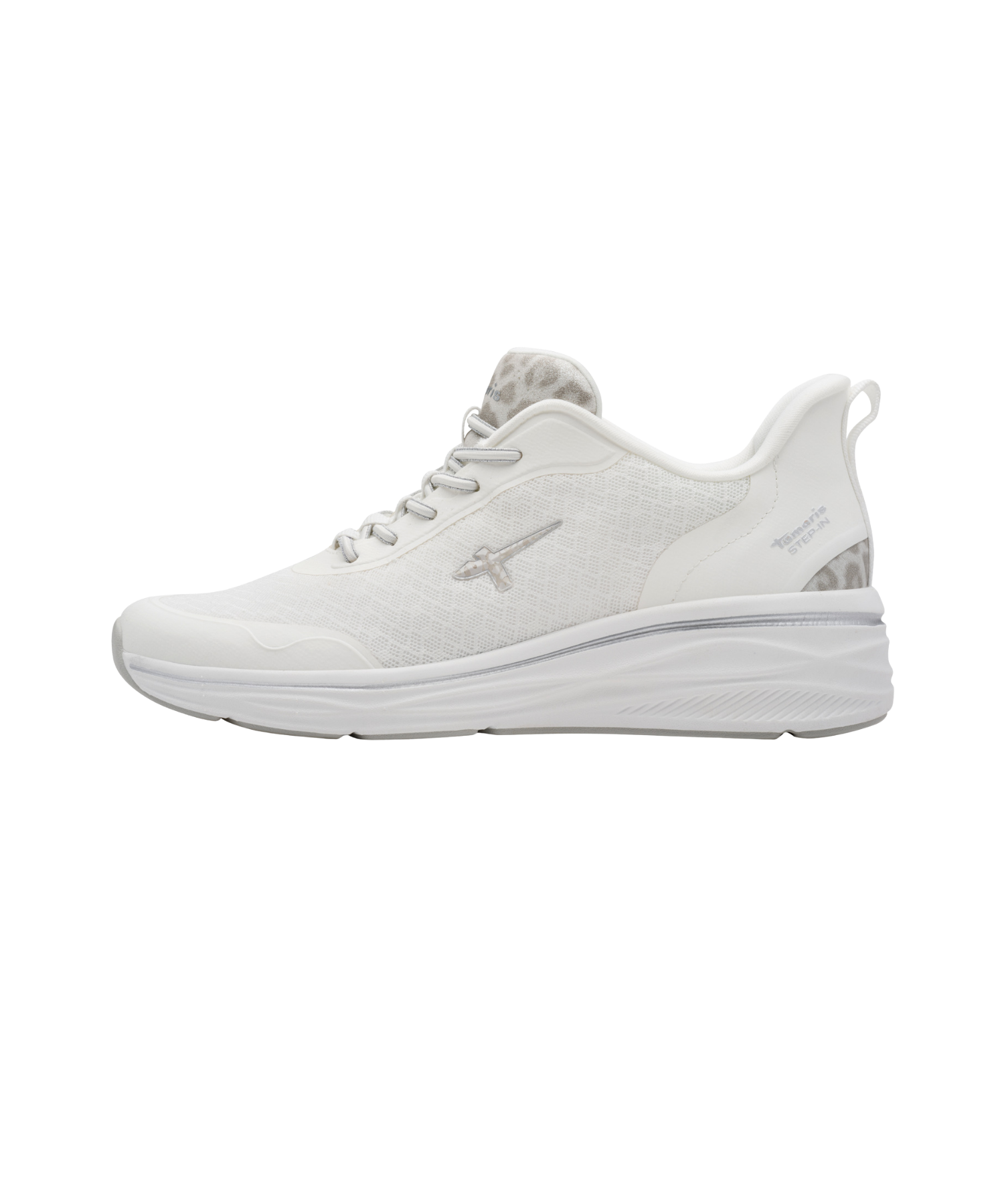 Tamaris - Hvid slip-in damesneakers