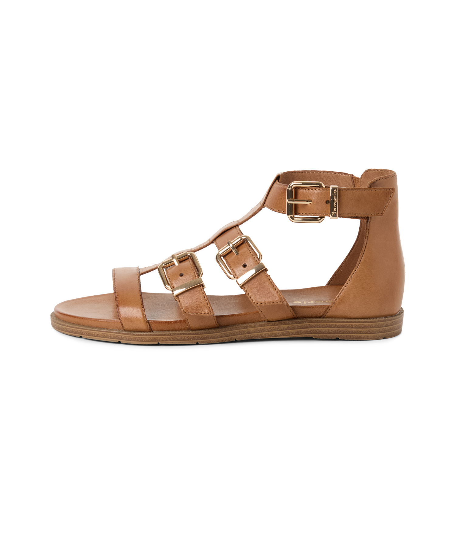 Tamaris - Brun læder dame sandal