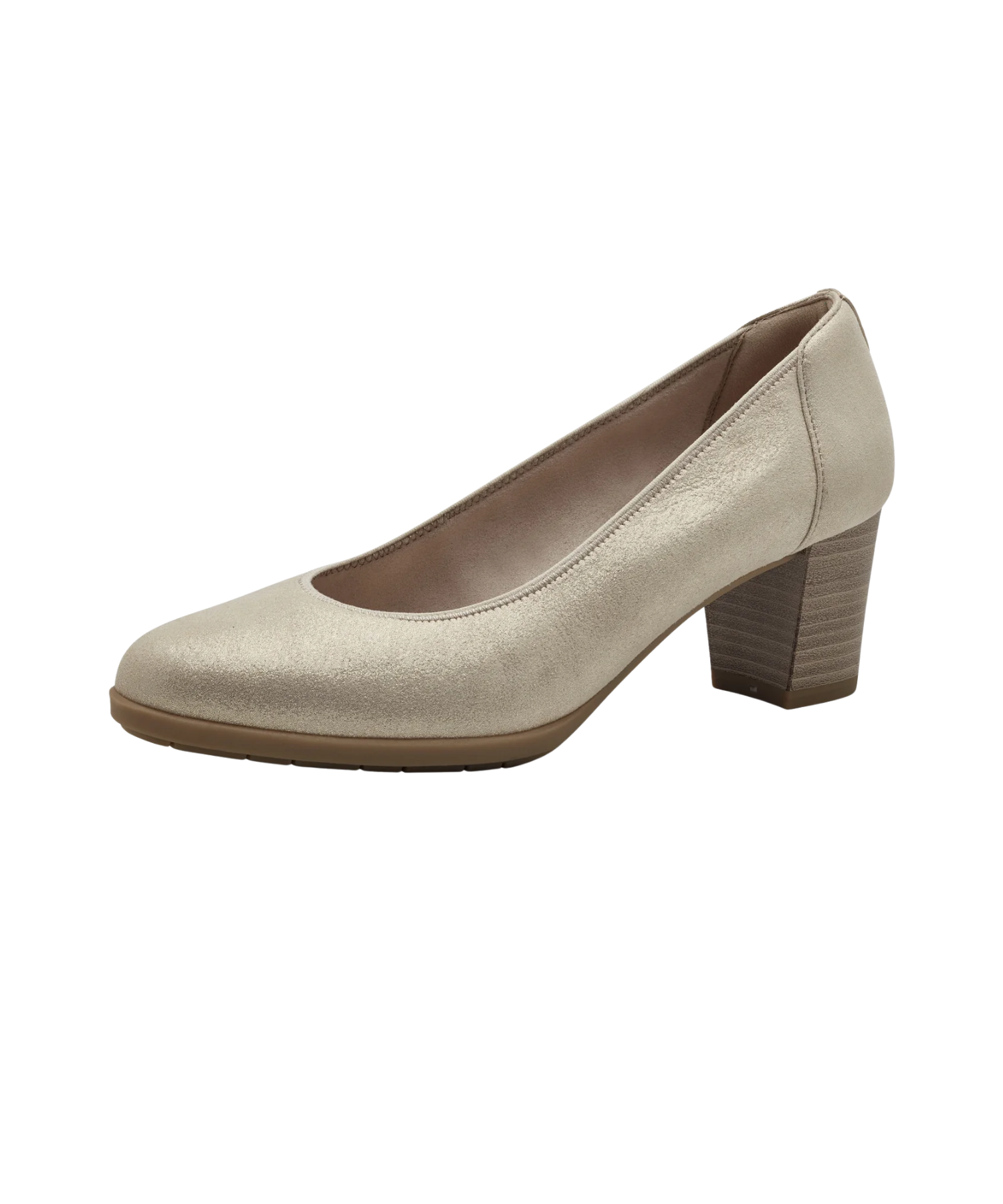 Tamaris - Champagne Læder Pumps