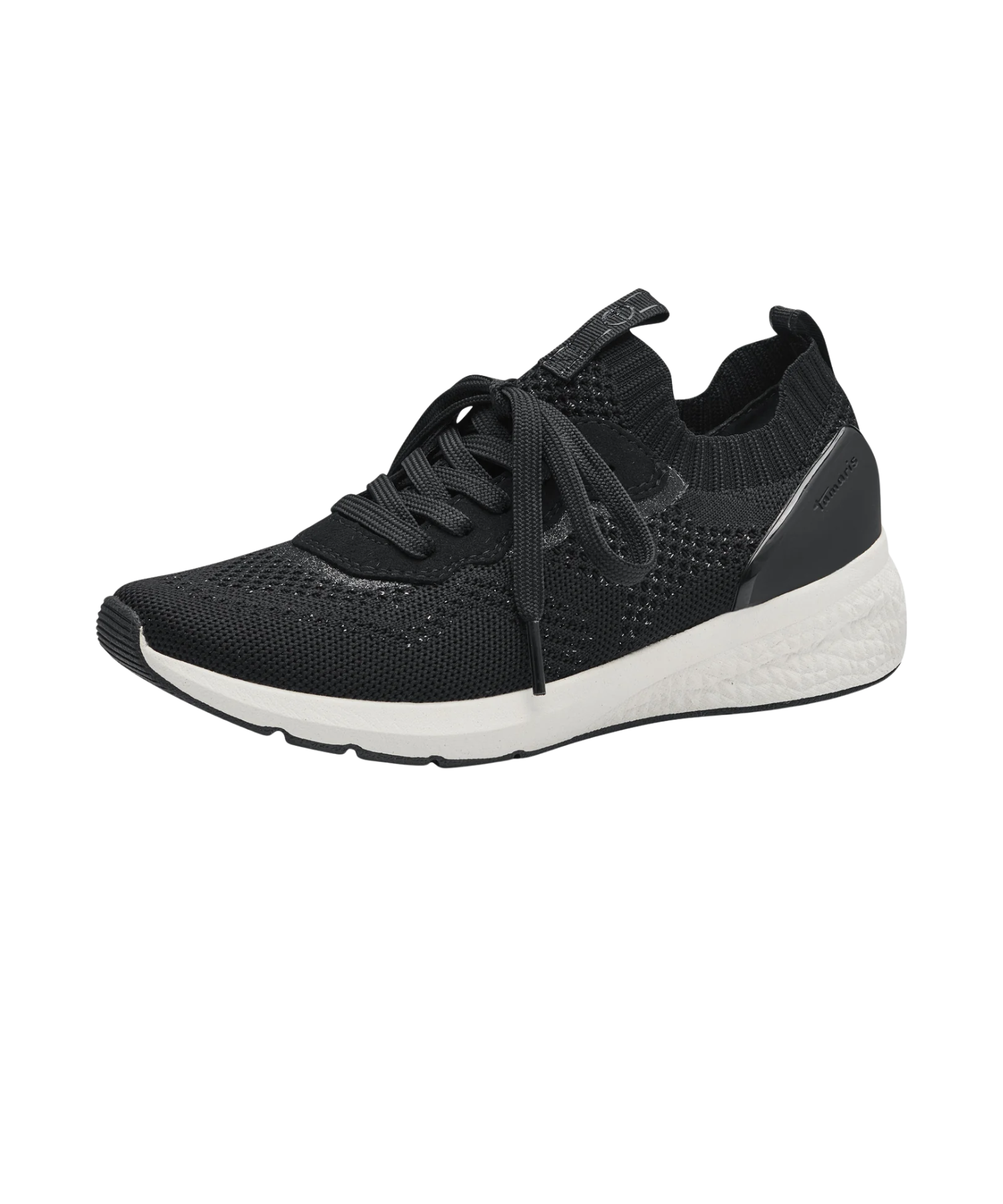 Tamaris - Sort tekstil damesneakers