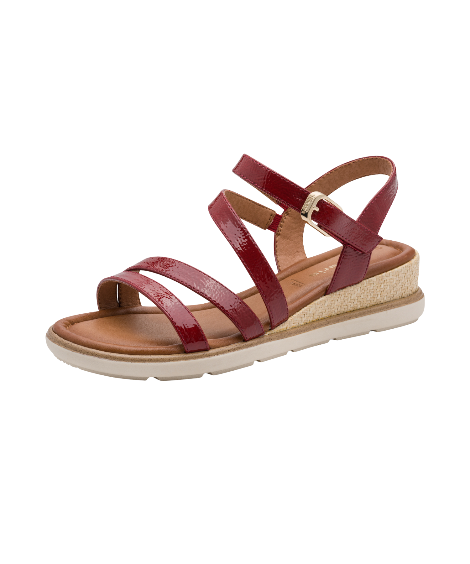 Tamaris - Rød lak damesandal