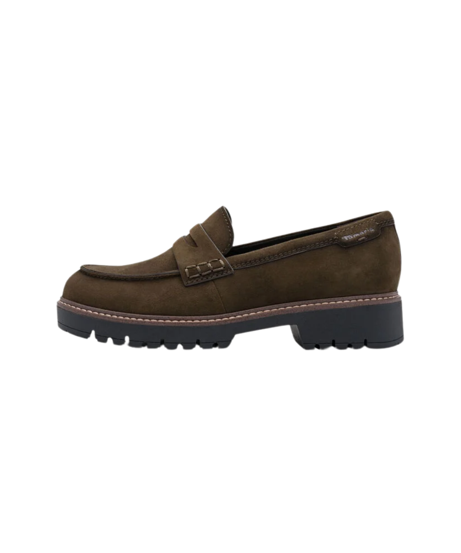 Tamaris - Dame loafers i oliven