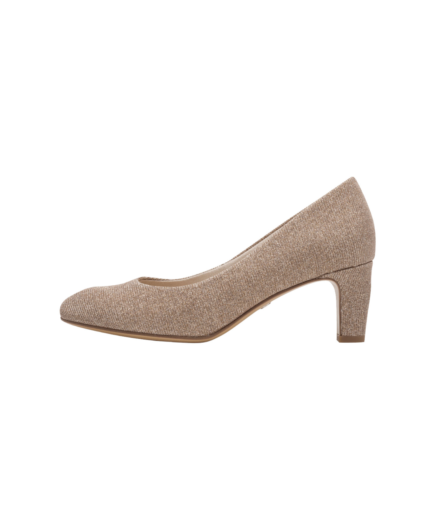 Tamaris - Dame pumps i guld glimmer