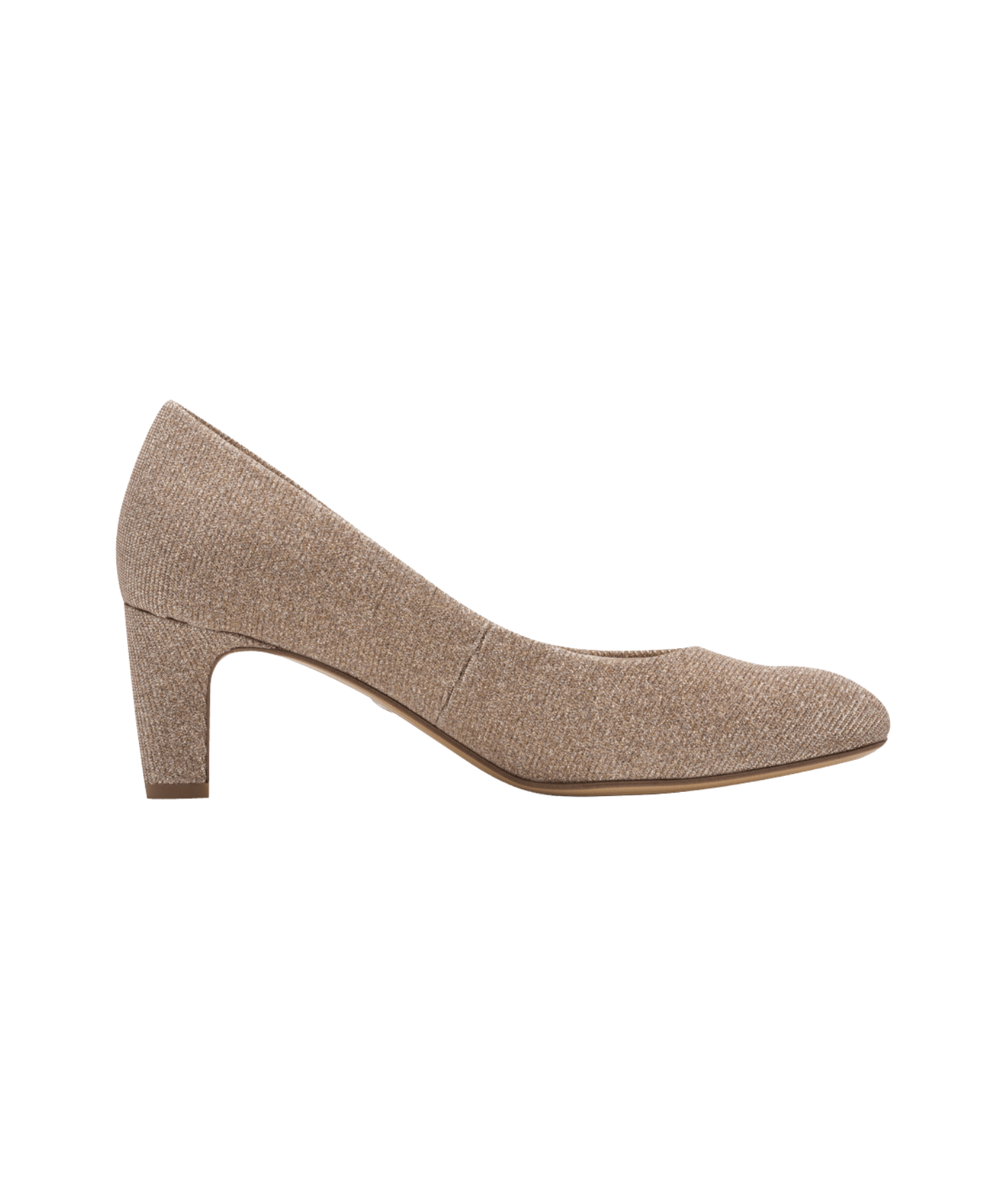 Tamaris - Dame pumps i guld glimmer