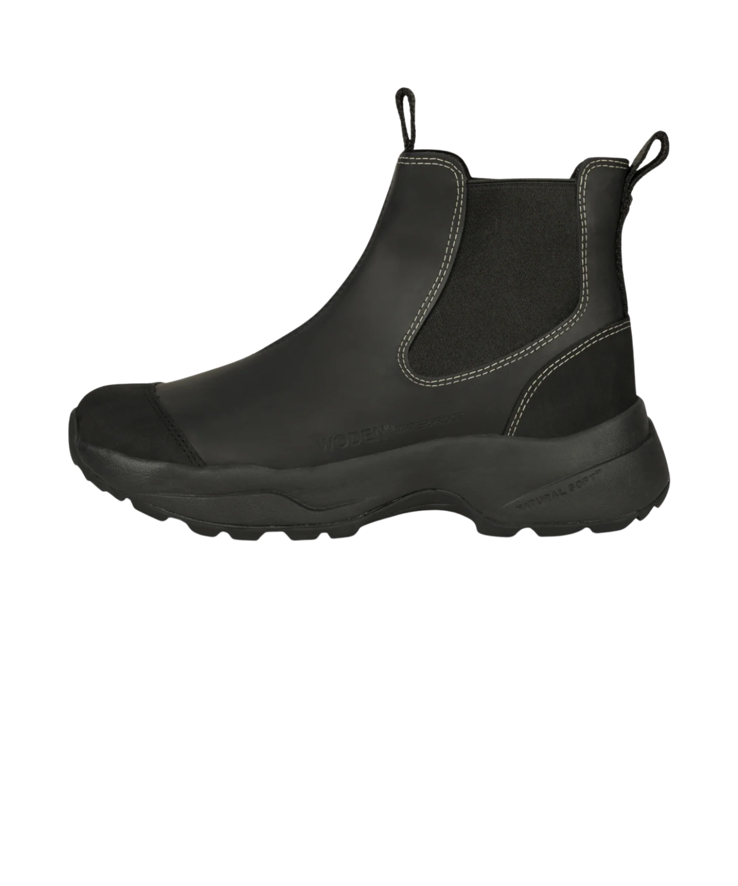 Woden - Black gummistøvle Siri