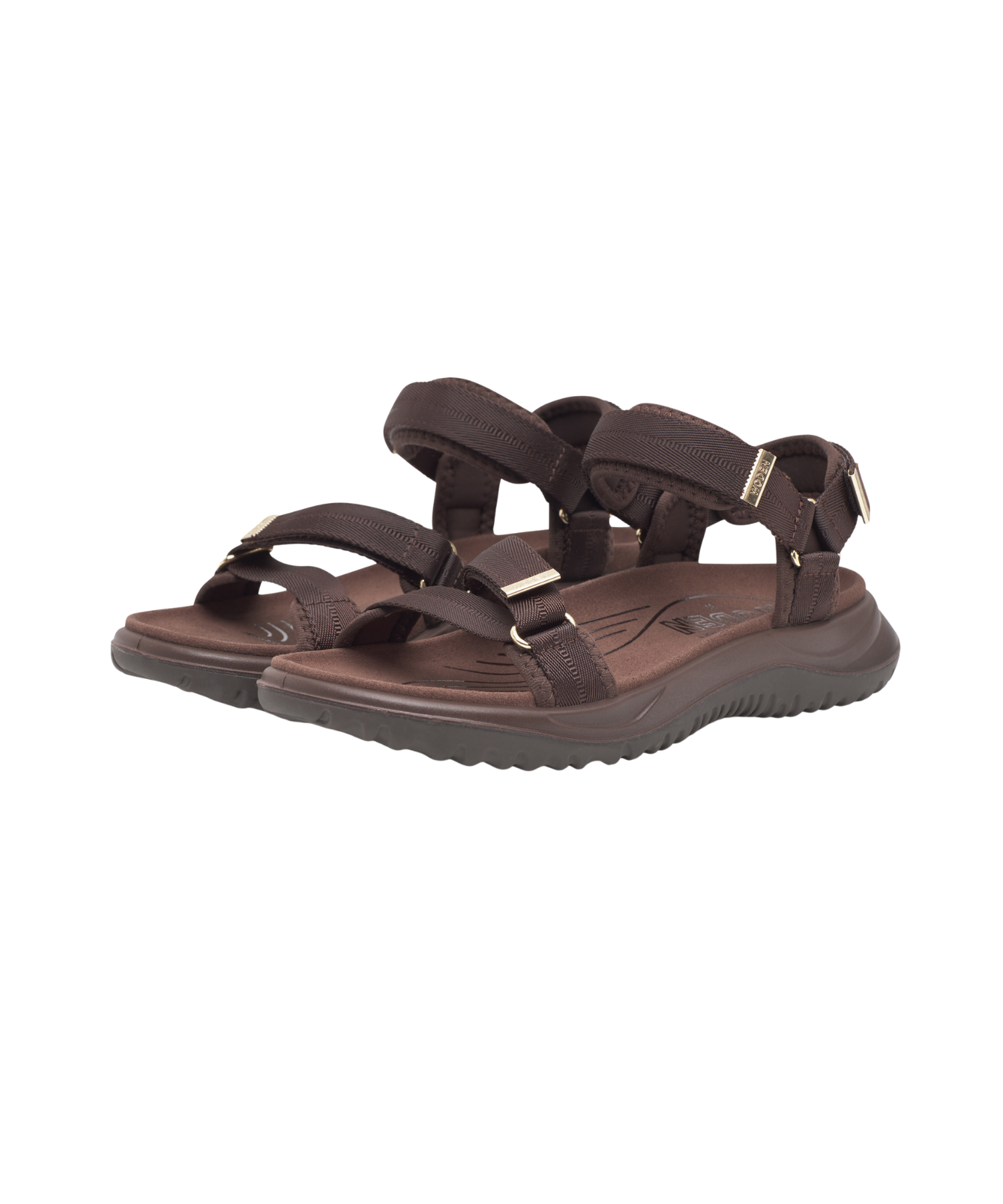 Woden - Solvej Damesandal Brun