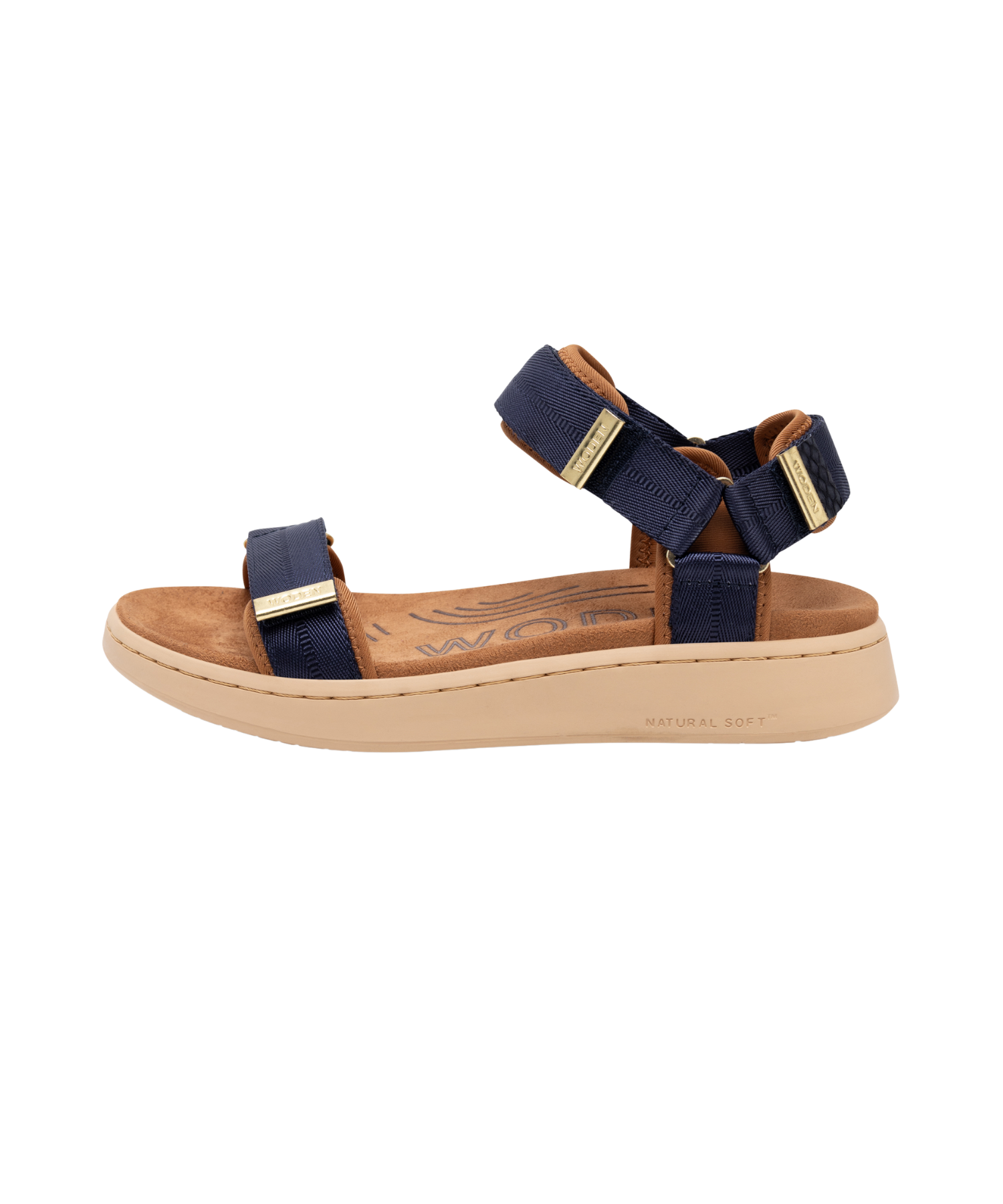 Woden - Line Navy Damesandal