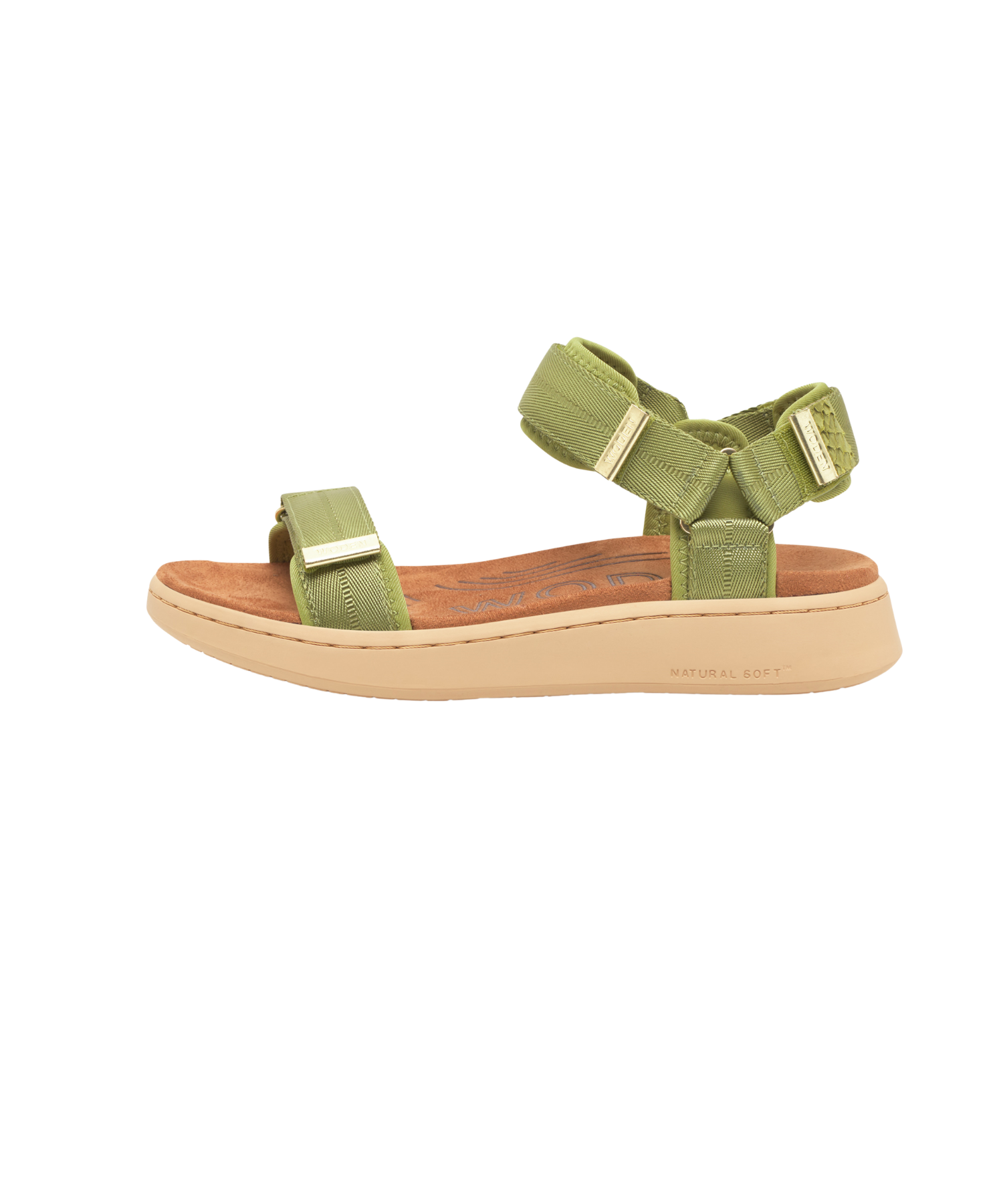 Woden - Line Damesandal Bambus