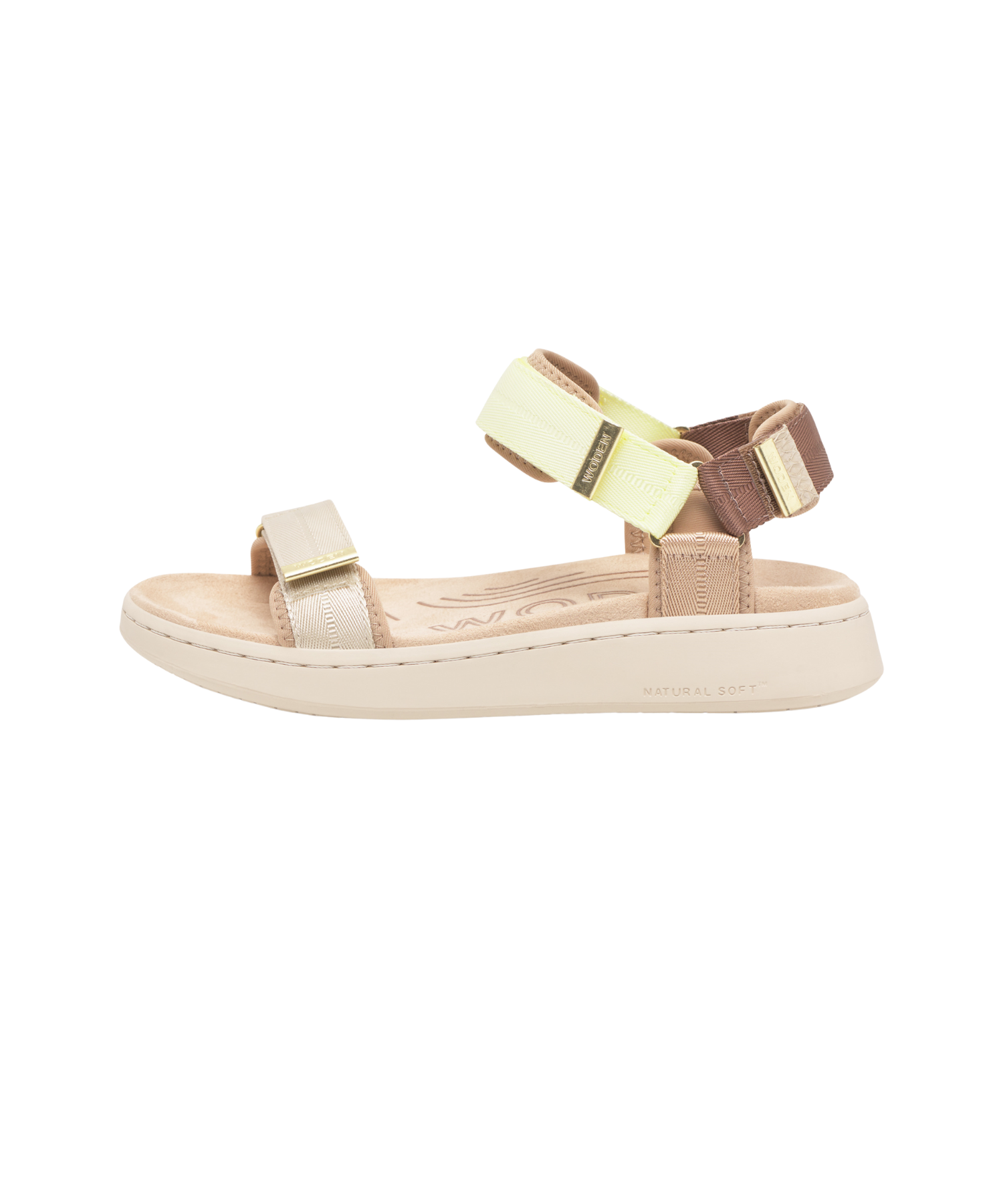 Woden - Line Damesandal Wax Multi