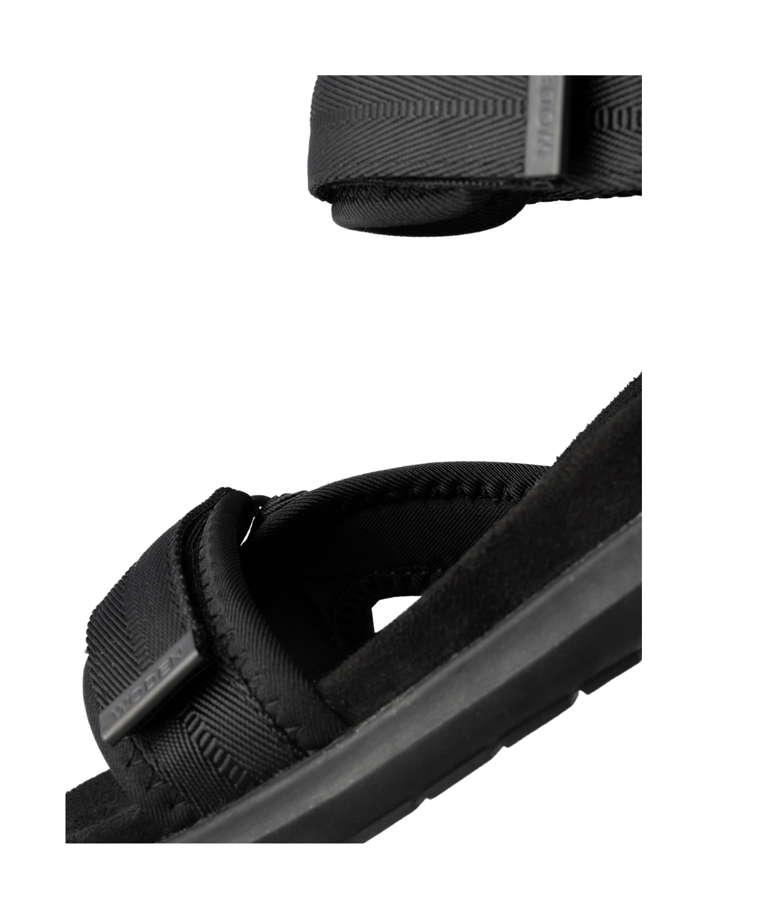 Woden - Line Lite Black Damesandal