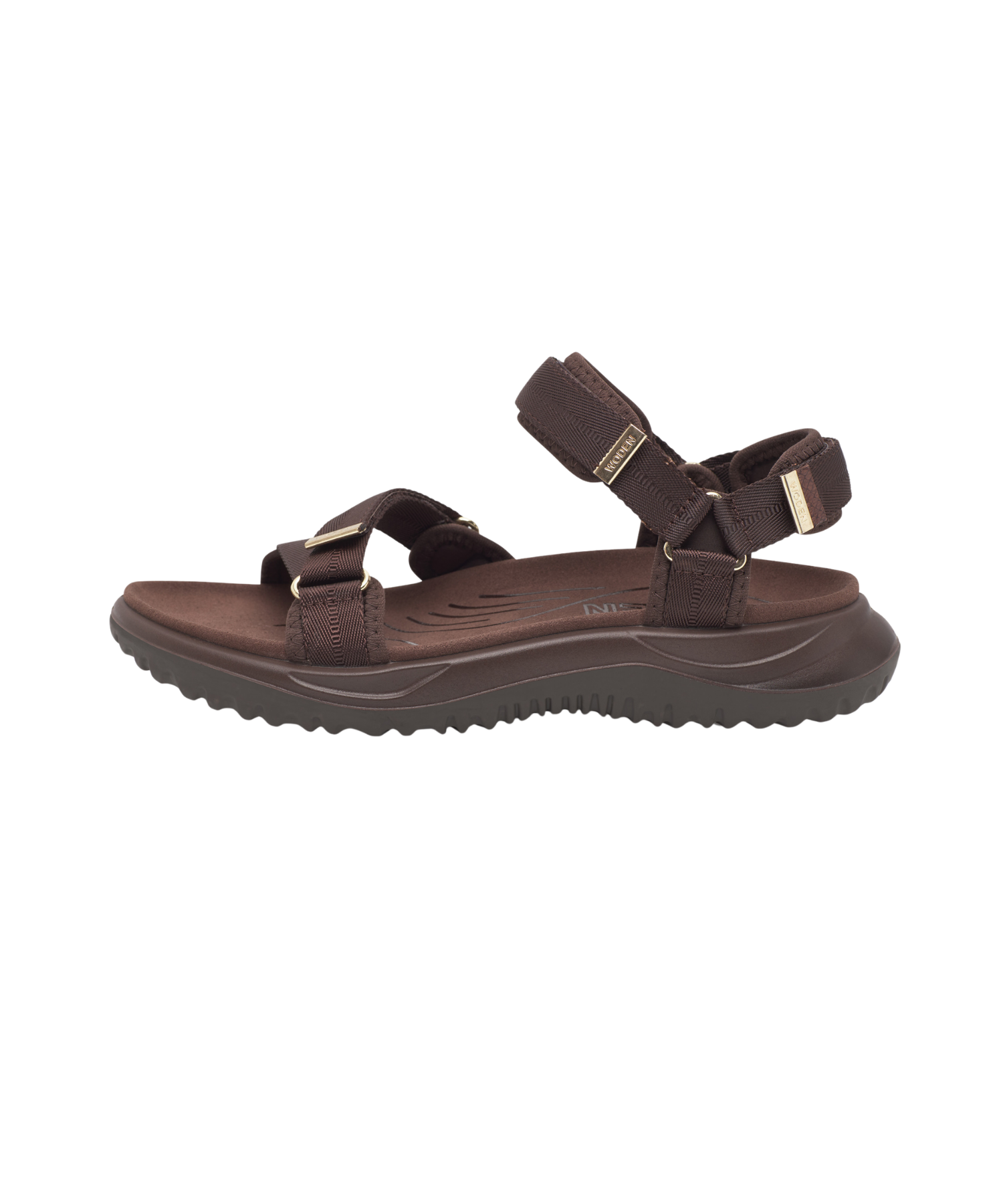 Woden - Solvej Damesandal Brun