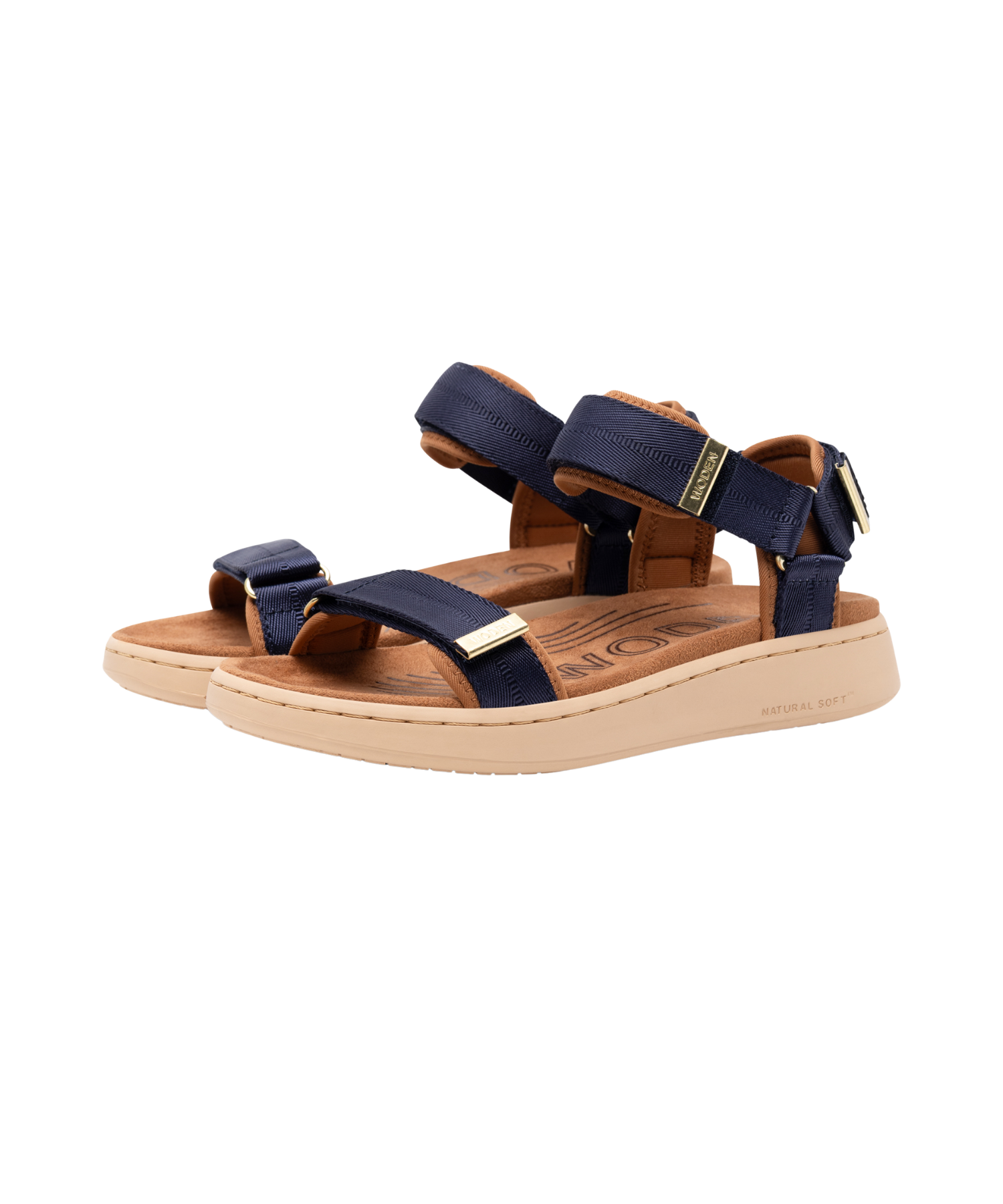 Woden - Line Navy Damesandal