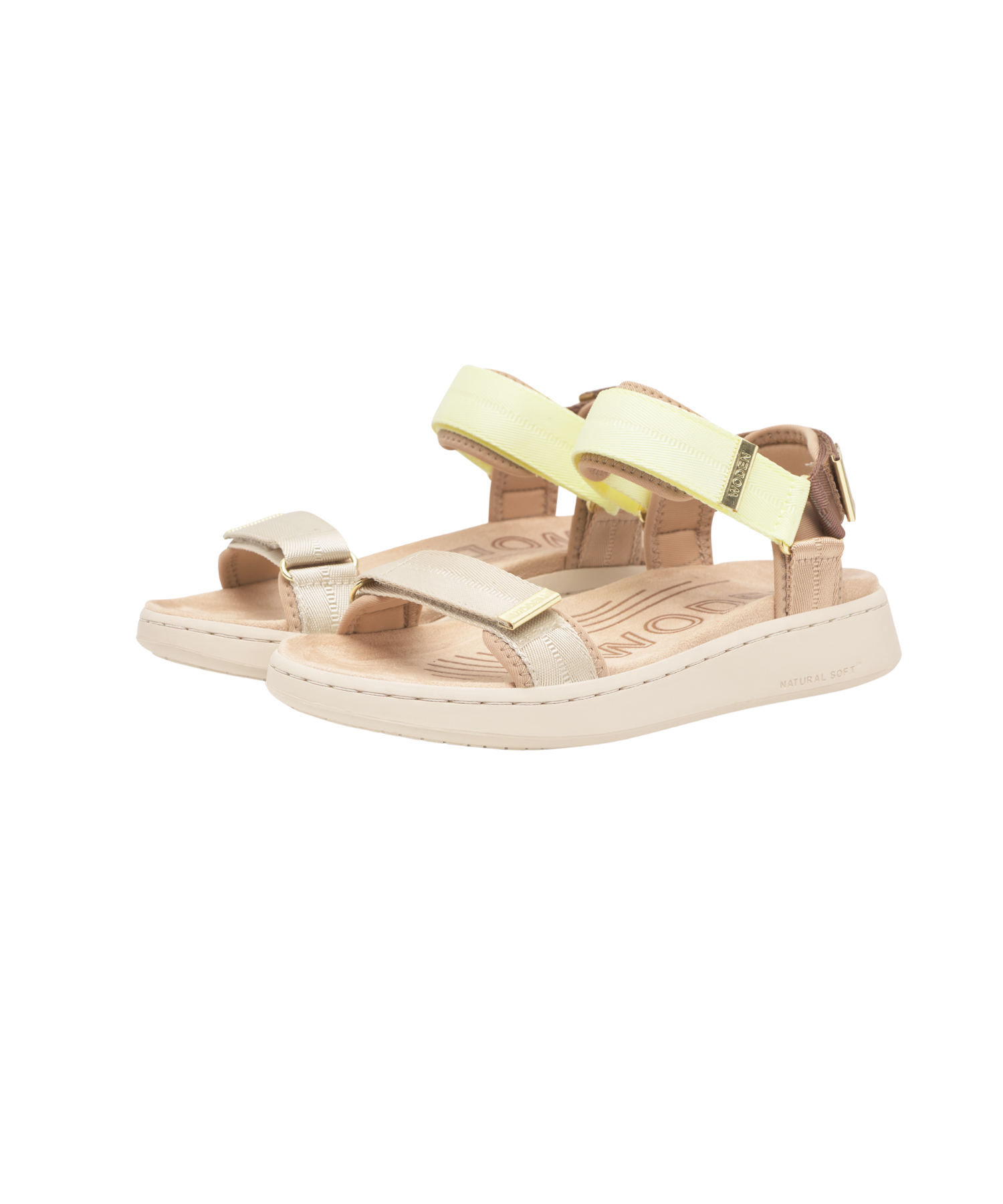 Woden - Line Damesandal Wax Multi