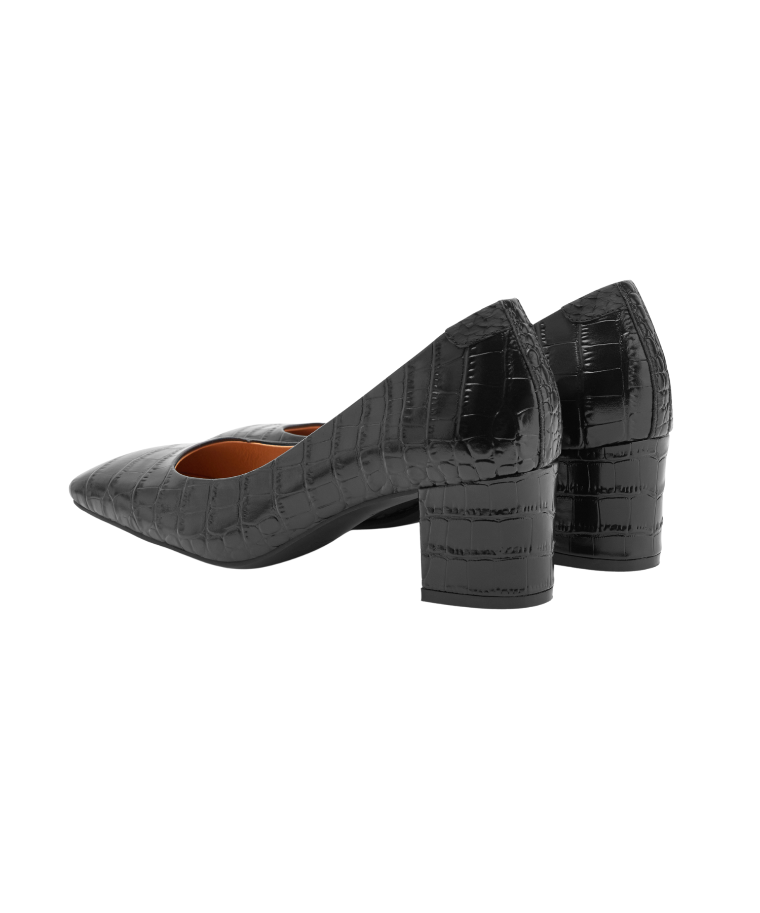 Woden - Damepumps Marie Low Croco