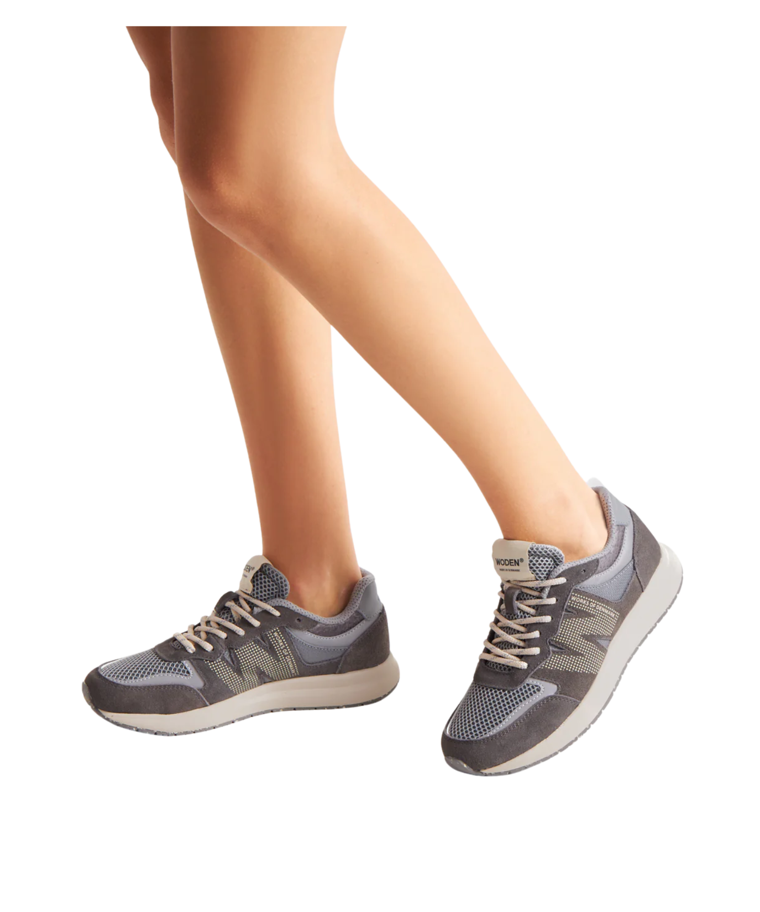 Woden - Dame sneakers grå
