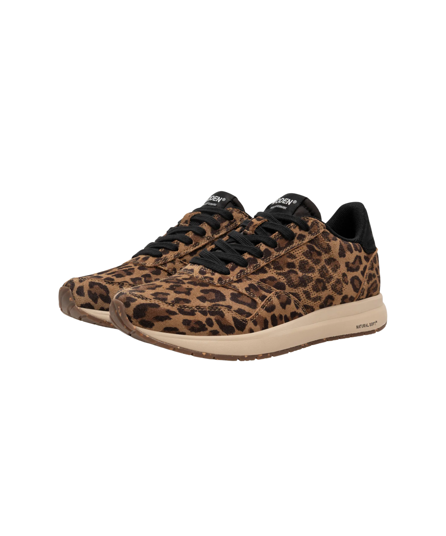 Woden - Dame sneakers i leo print