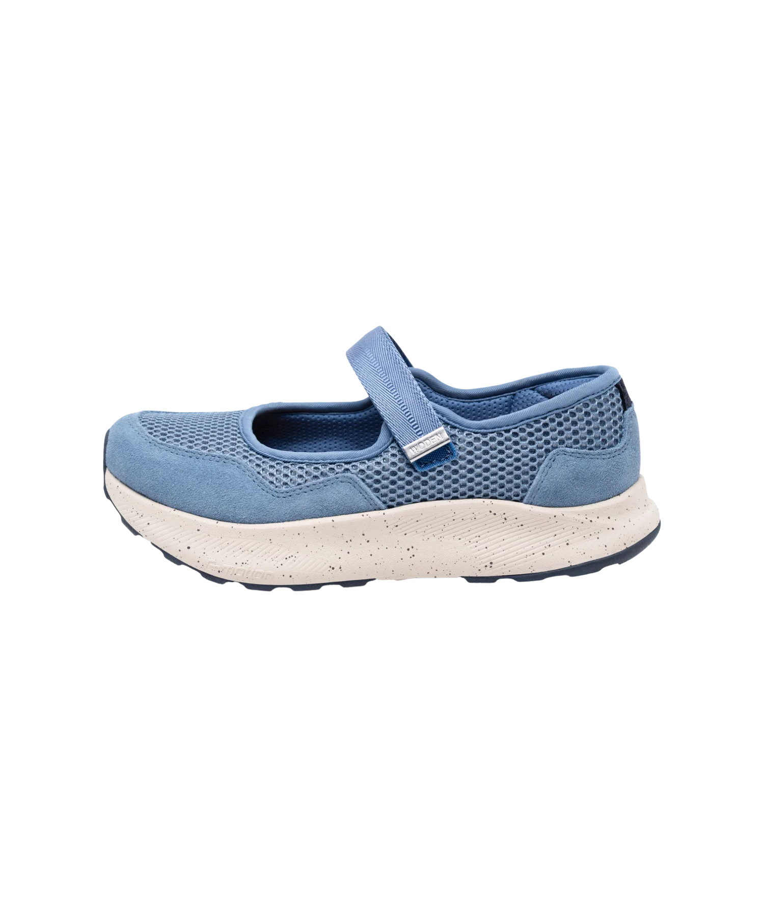 Woden - Dame ballerina i denim blå