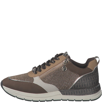 Tamaris - Brun Glimmer Sneakers