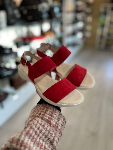 Gabor - Rød sandal