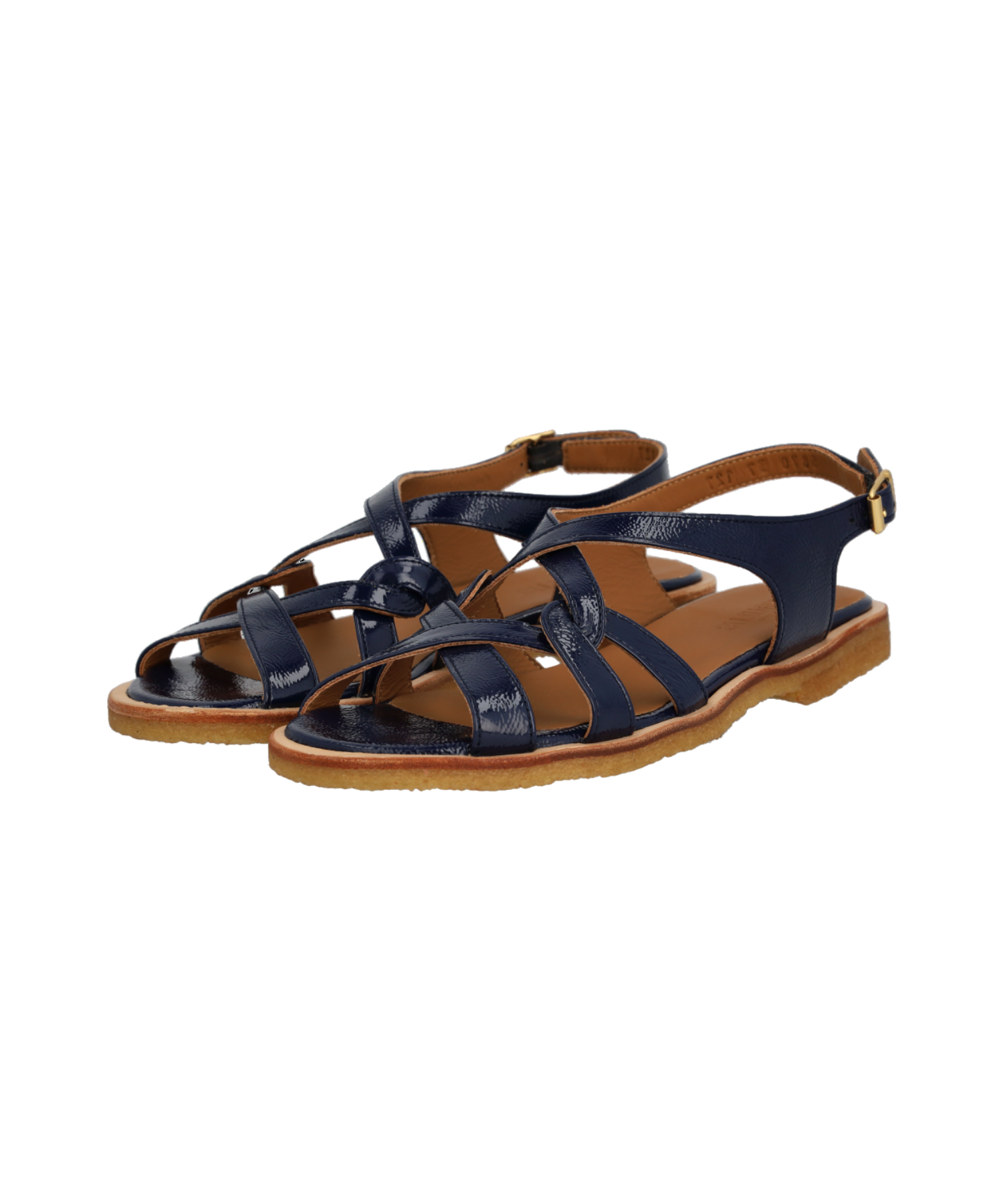 Angulus - Dame sandal lak blå