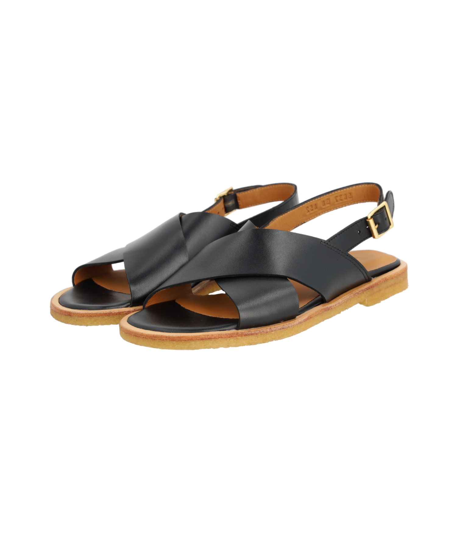 Angulus - Sort dame sandal