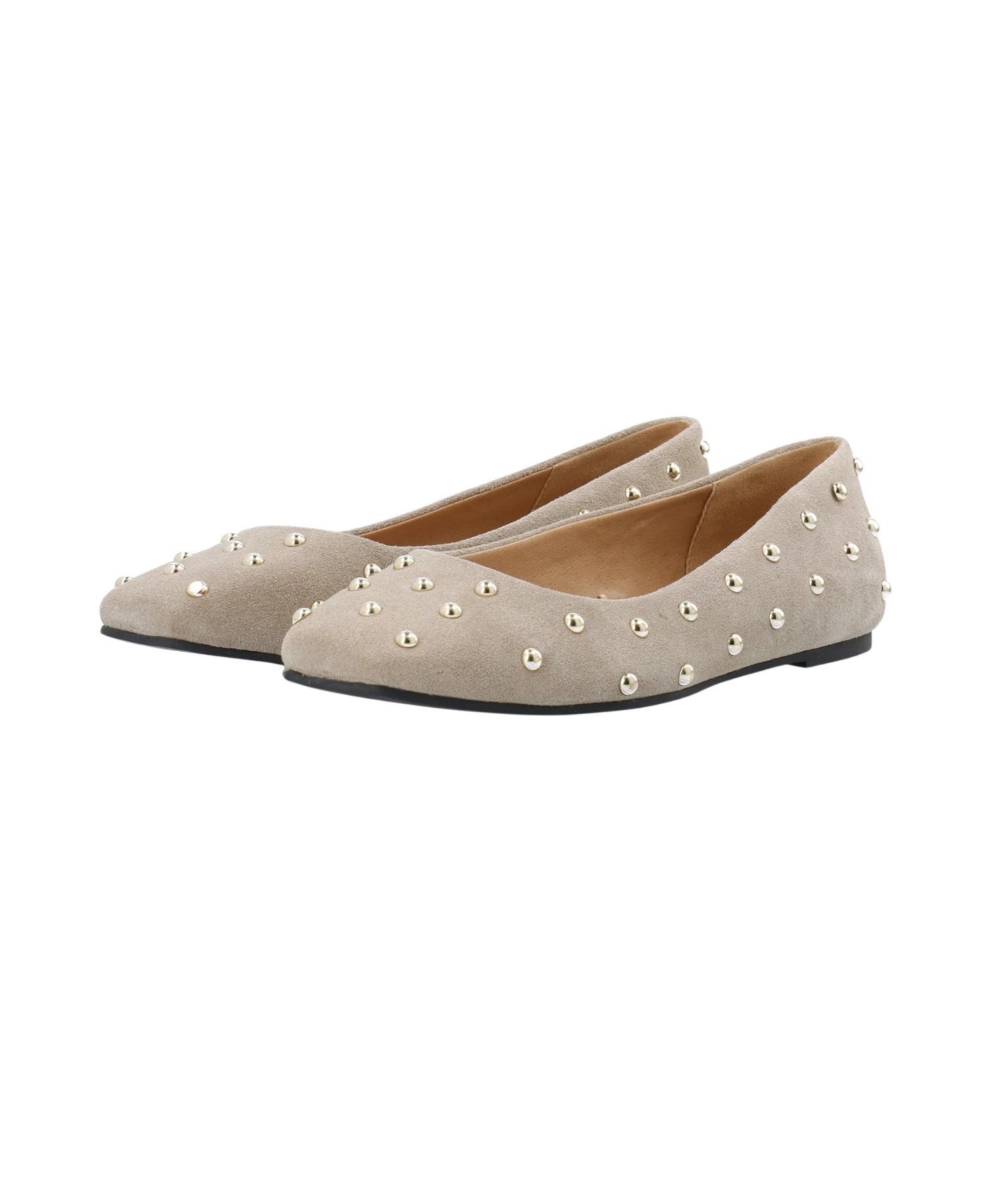 Cashott - Lys dame ballerina med nitter