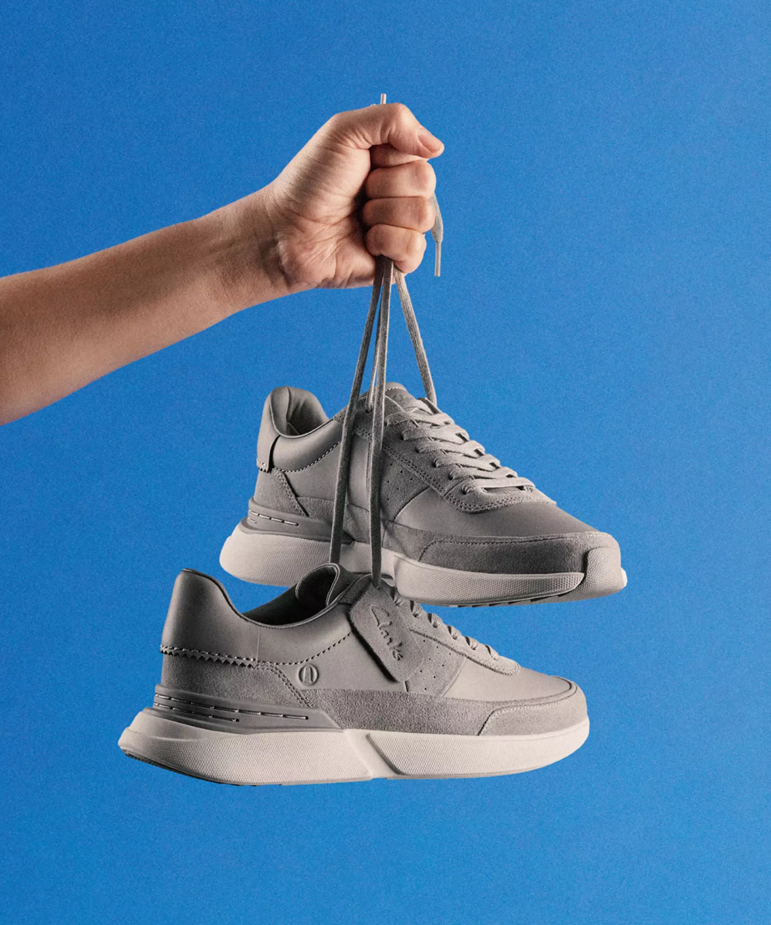 Clarks - Grå herre sneakers