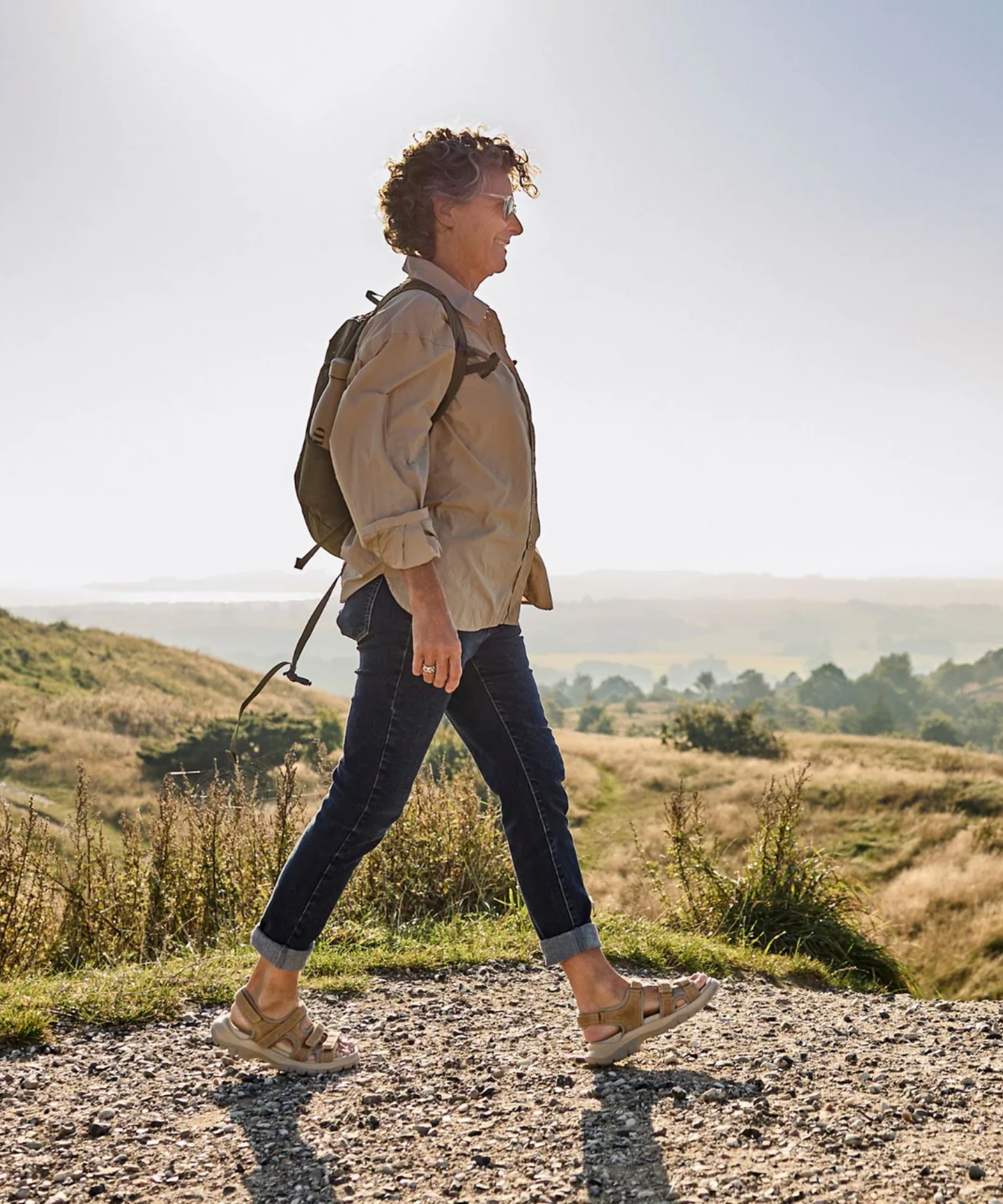 Green comfort - Dame vandresandal