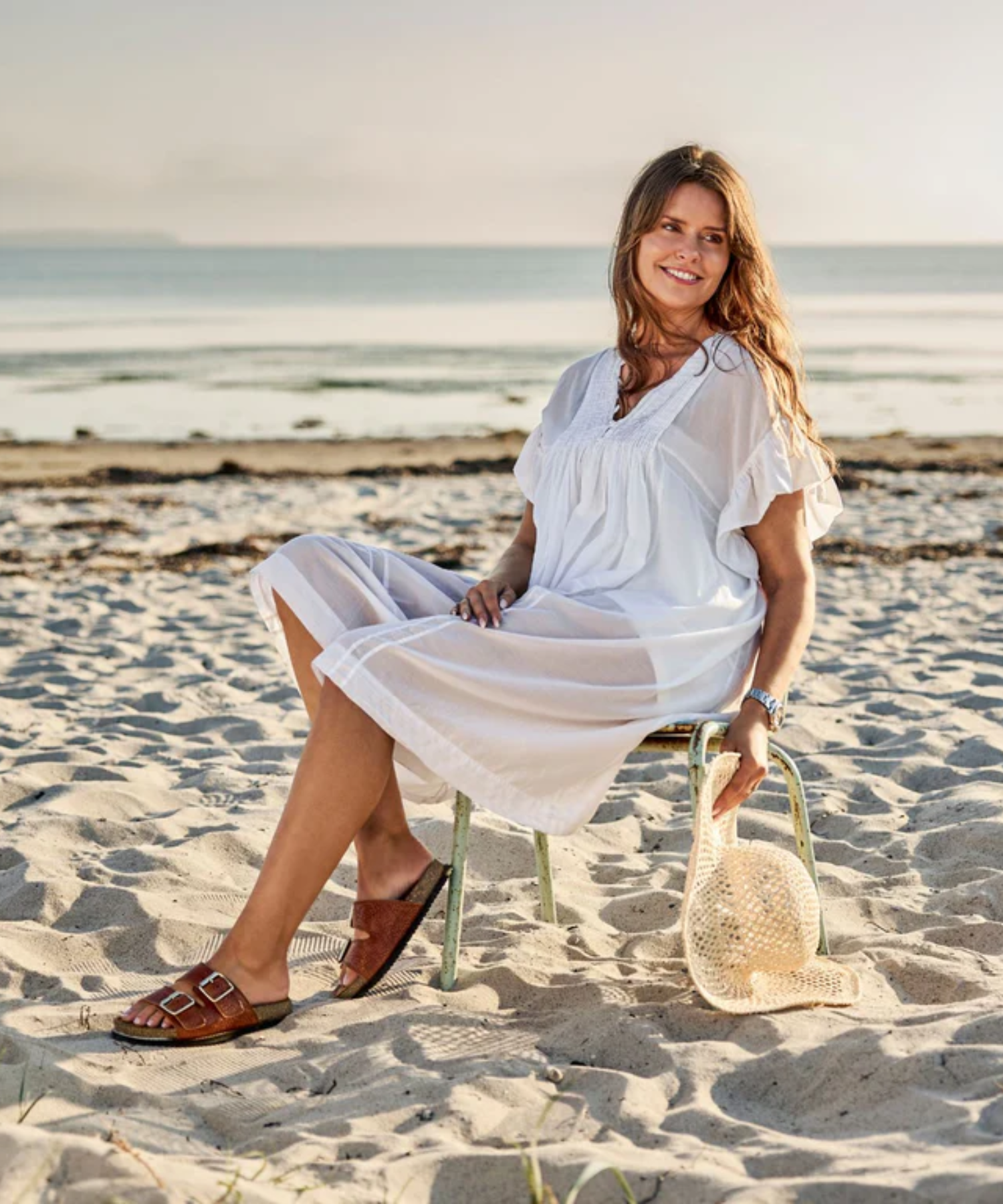 Green Comfort -Brun sandal Mango