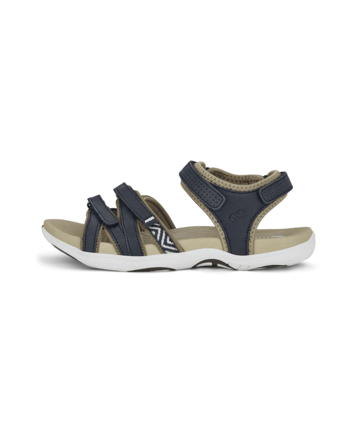 Green Comfort - Blå dame sandal med Velcro