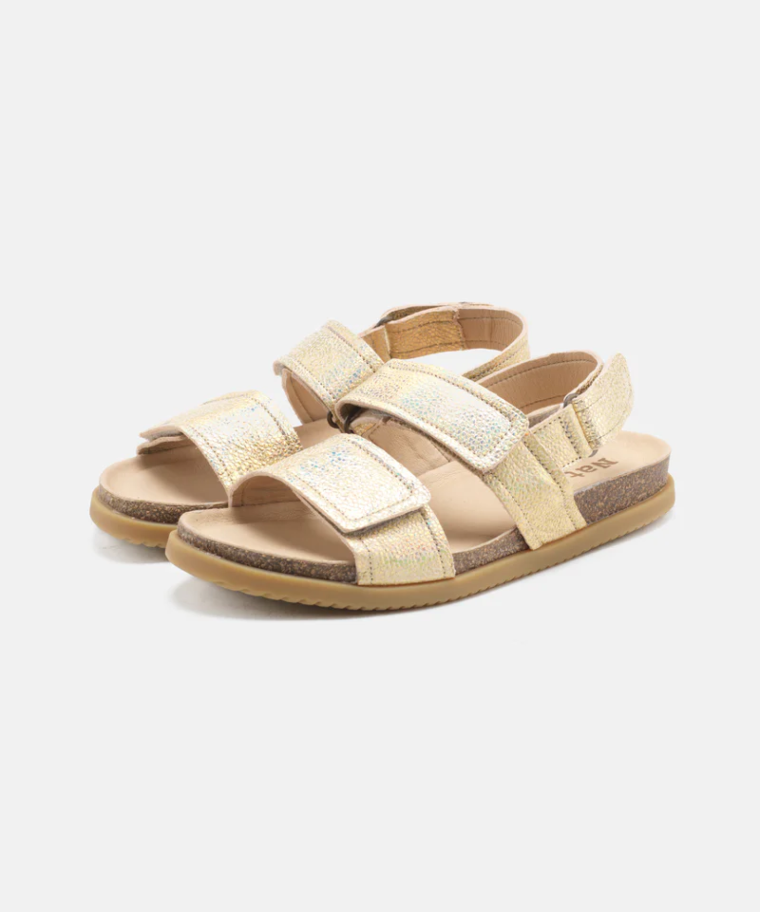Nature - dame sandal i guld