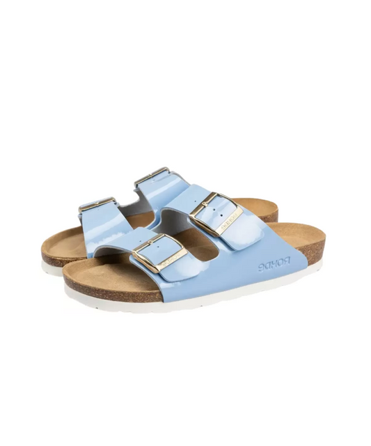 Rohde - Lyseblå damesandal slip in