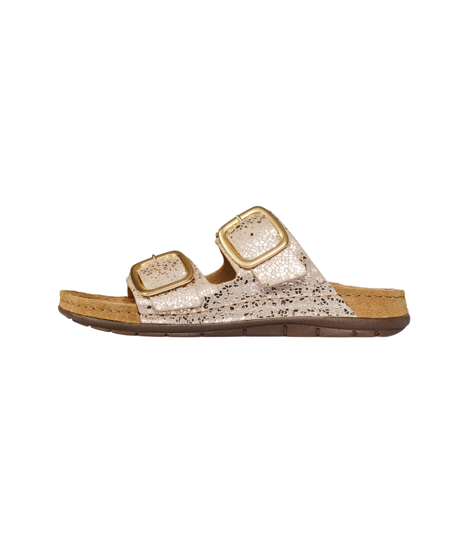 Rohde - Damesandal guldglitter