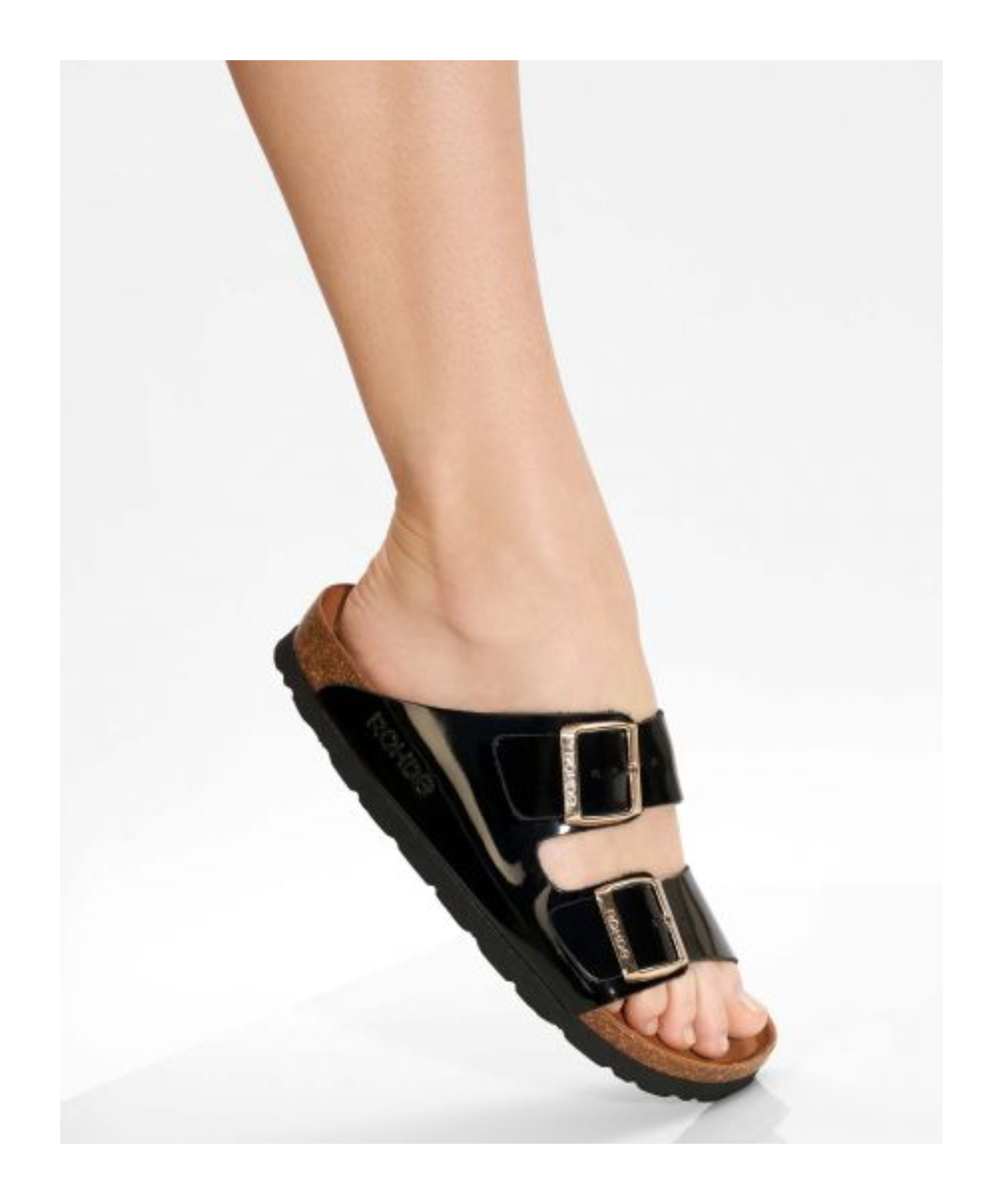 Rohde - Dame sandal i sort lak