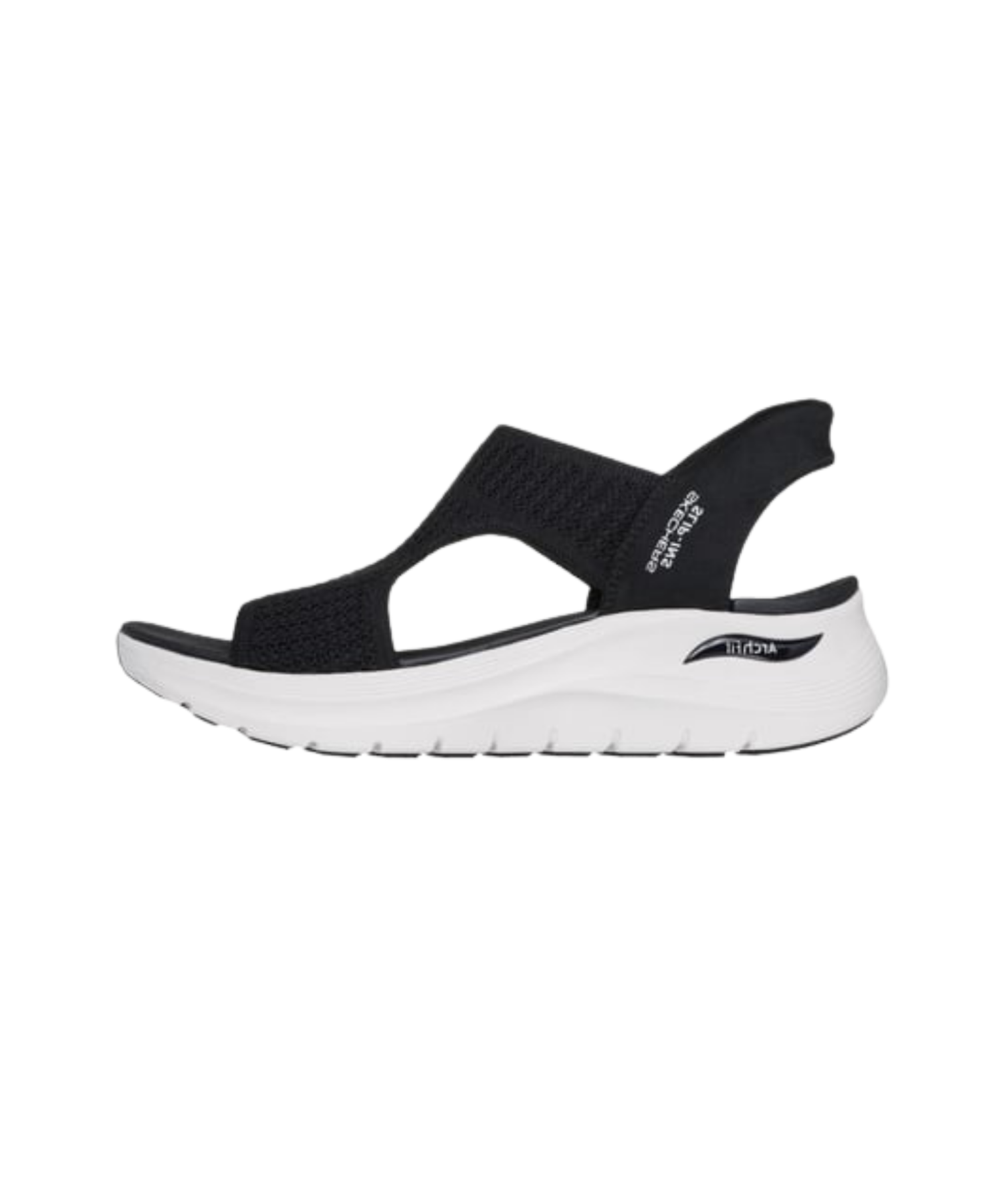 Skechers - Dame slip-in sandal i sort